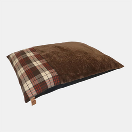 Waggy Tails Check Cushion