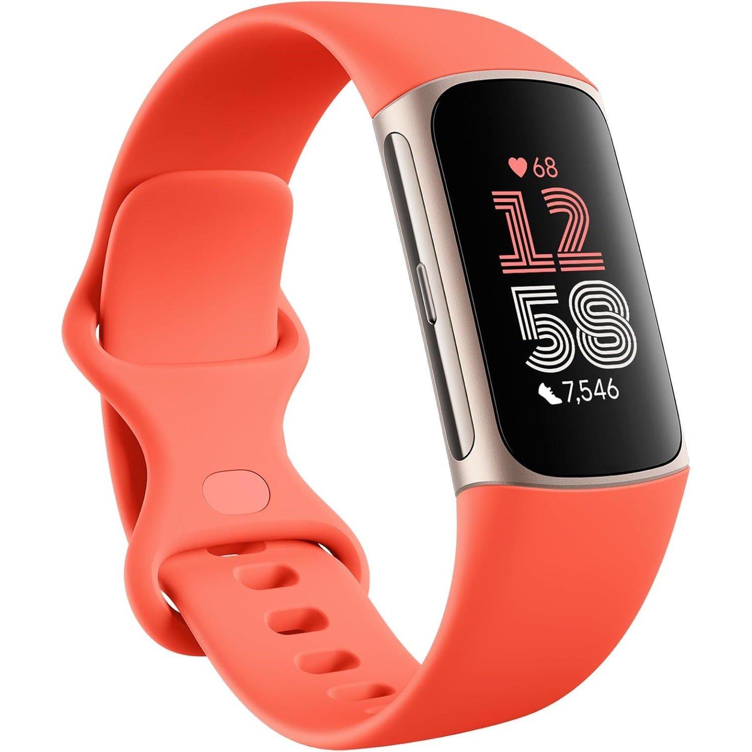 Charge 6 Fitness Tracker with Heart Rate GPS Premium Membership and Health Tools