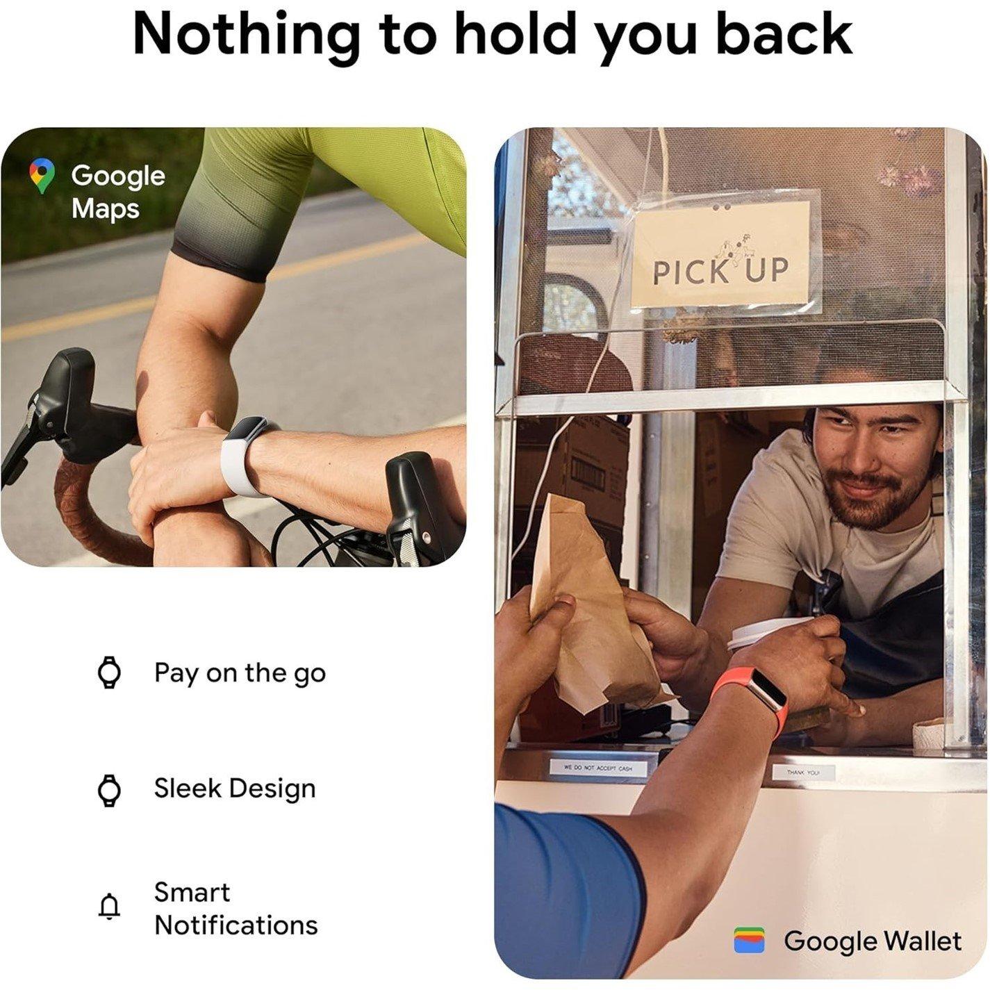 Silver - Fitbit - Charge 6 Fitness Tracker with Google Apps Heart Rate Monitoring GPS Porcelain/ Silver - 6