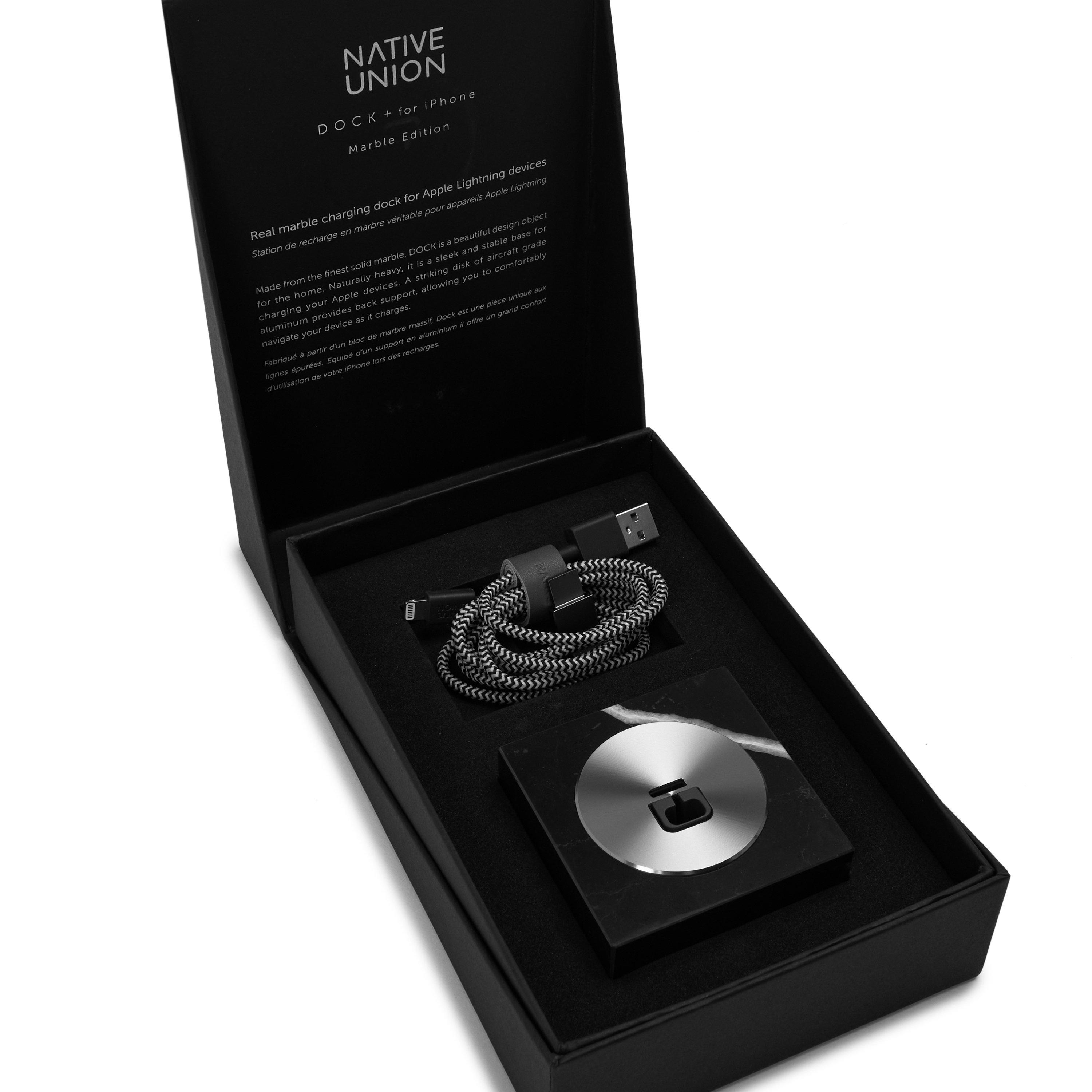 BLACK - Native Union - NU MRBLE IPHONE DOCK SOR - 2