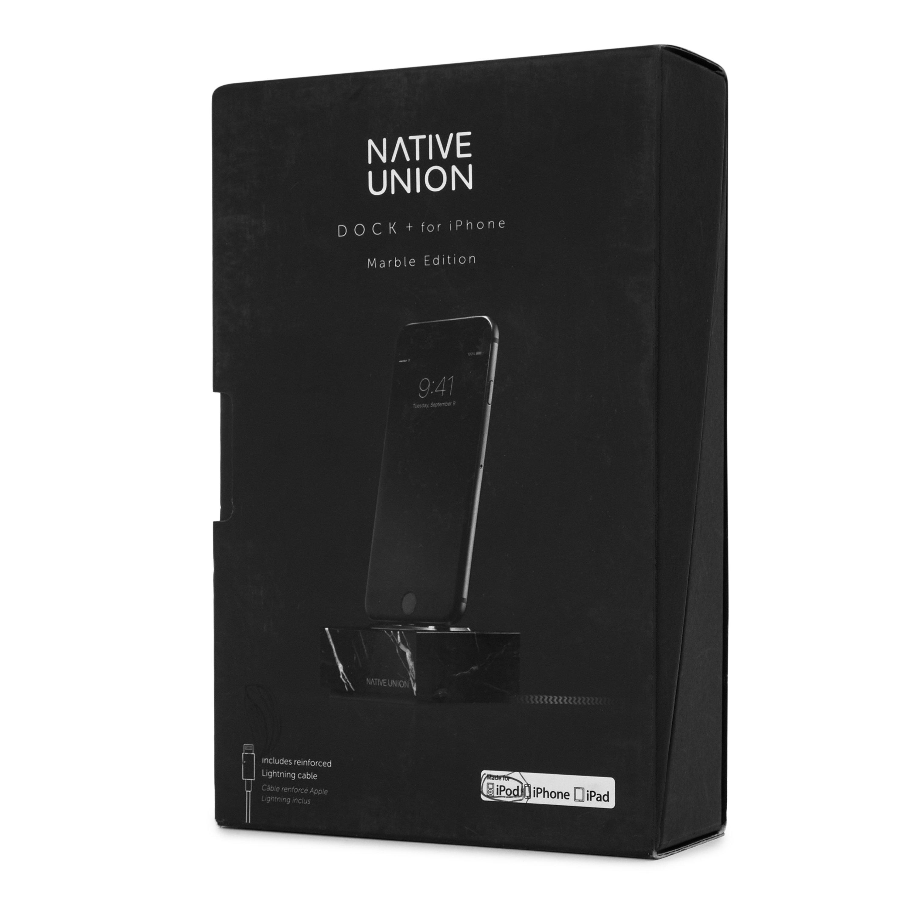 BLACK - Native Union - NU MRBLE IPHONE DOCK SOR - 3