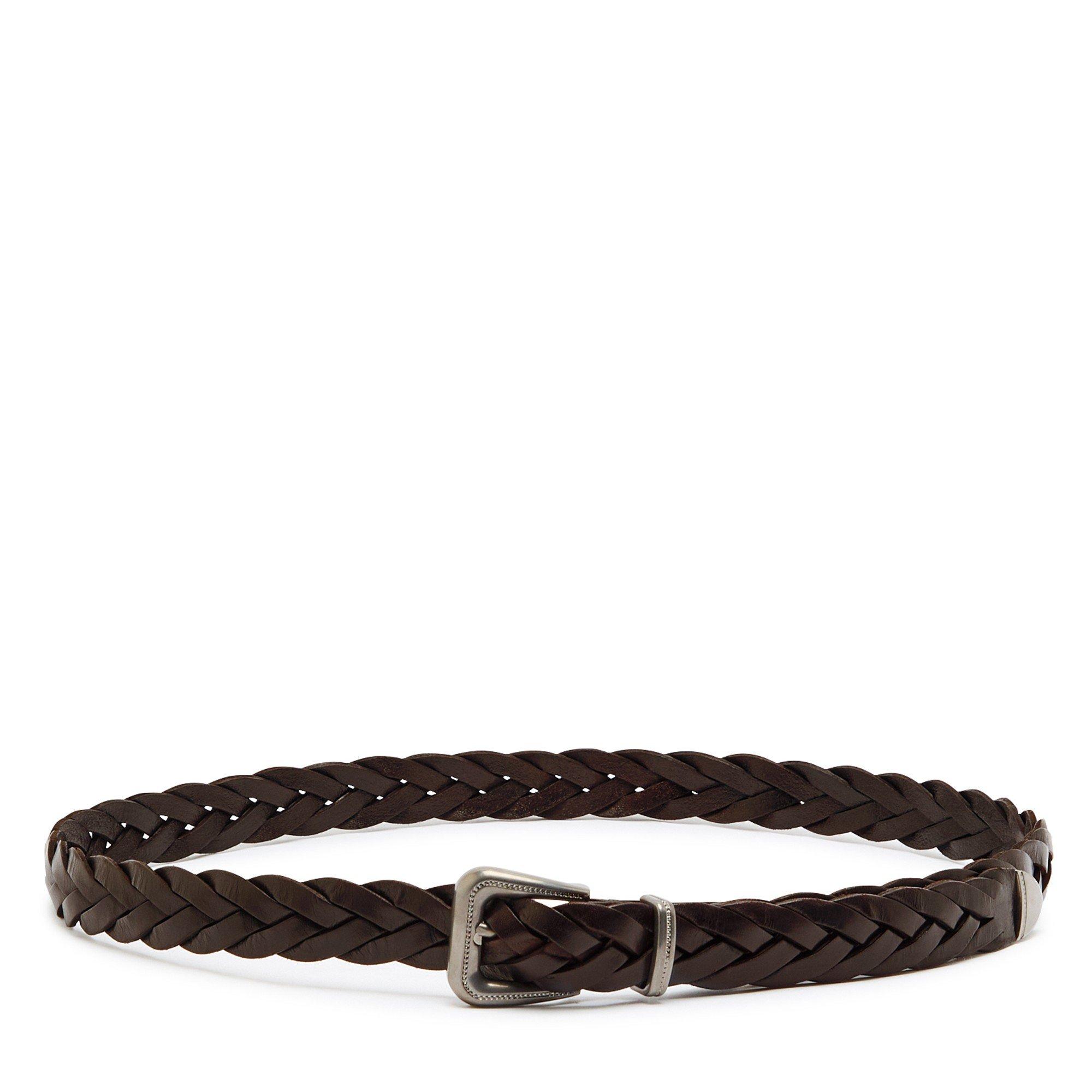 CHOCOLATE - Brunello Cucinelli - BRAIDED BELT - 1