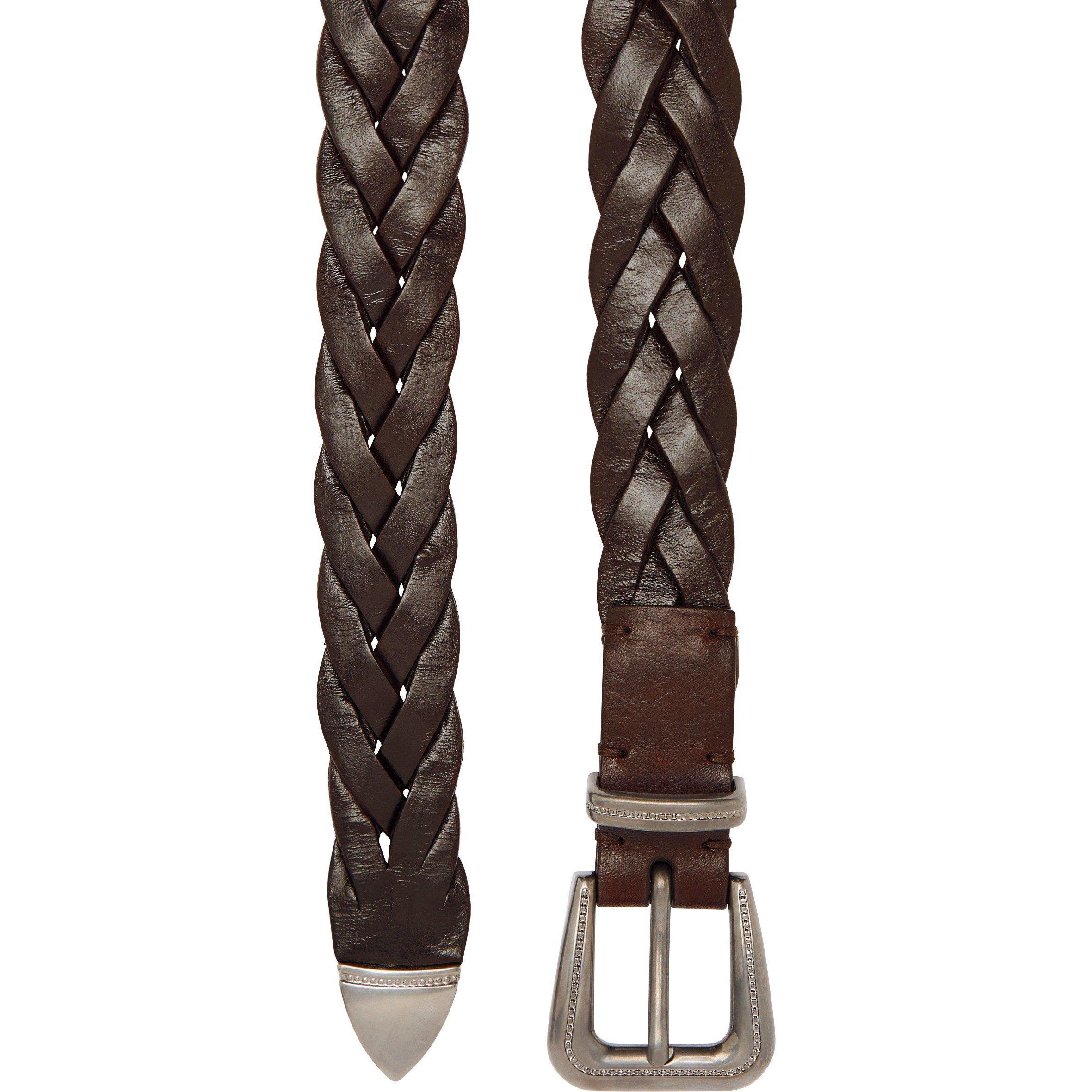CHOCOLATE - Brunello Cucinelli - BRAIDED BELT - 2