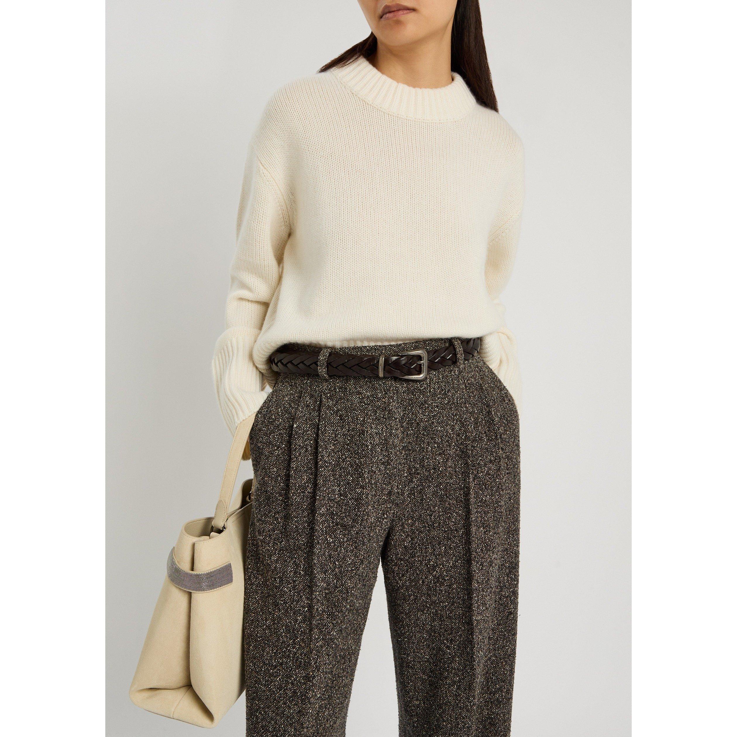 CHOCOLATE - Brunello Cucinelli - BRAIDED BELT - 3
