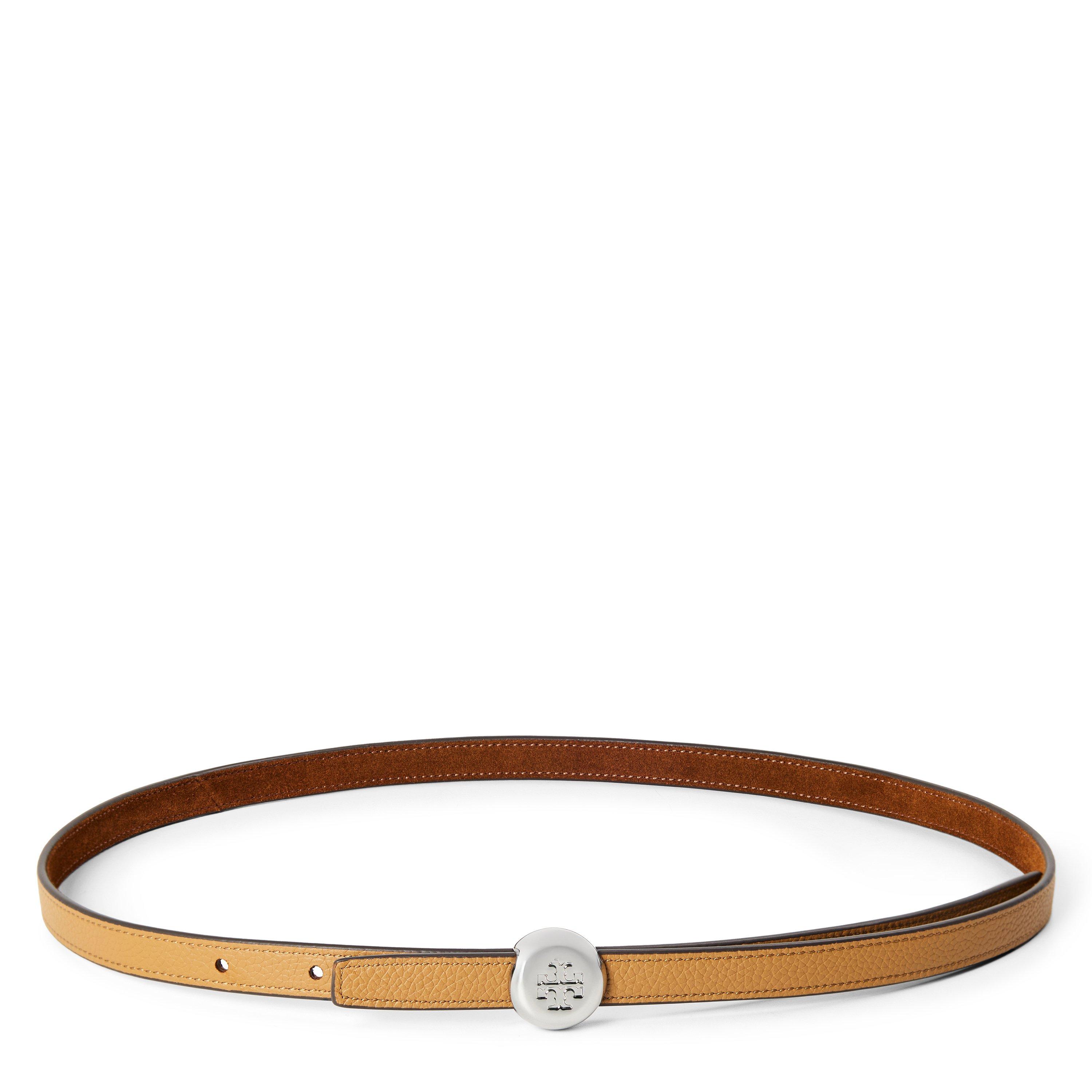 CARAMEL - Tory Burch - Women's Romy Reversible Suede Leather Belt - 4