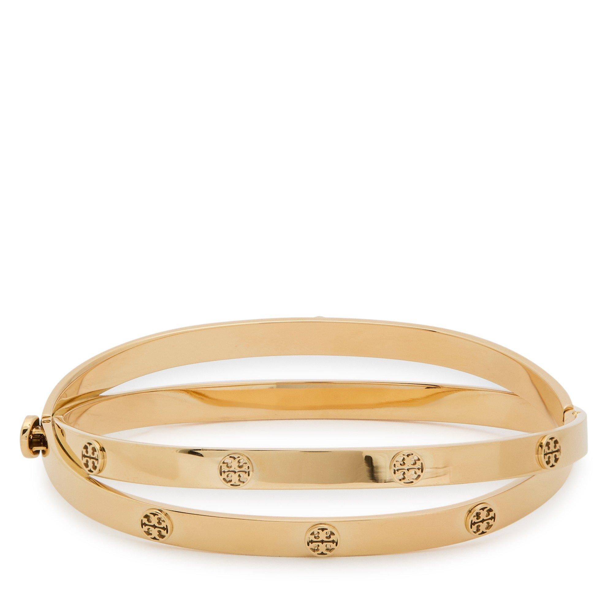 GOLD - Tory Burch - Women's Icon Double Stainless Steel Bangle - 2