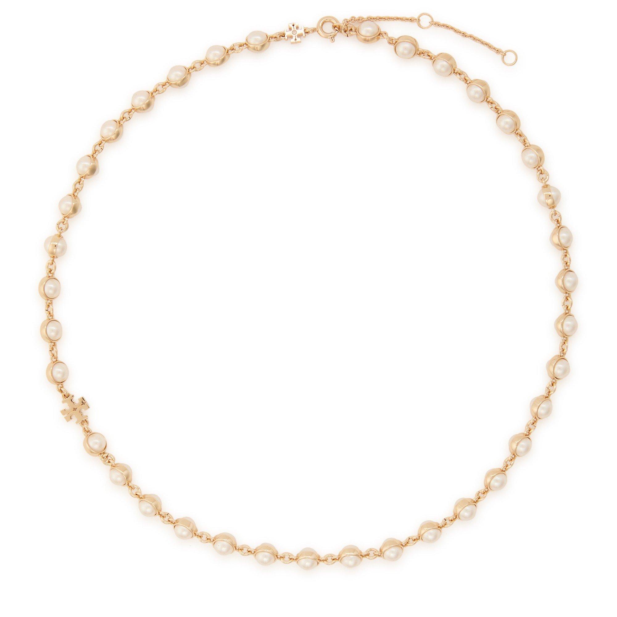 GOLD - Tory Burch - Moondance Pearl Necklace - 1