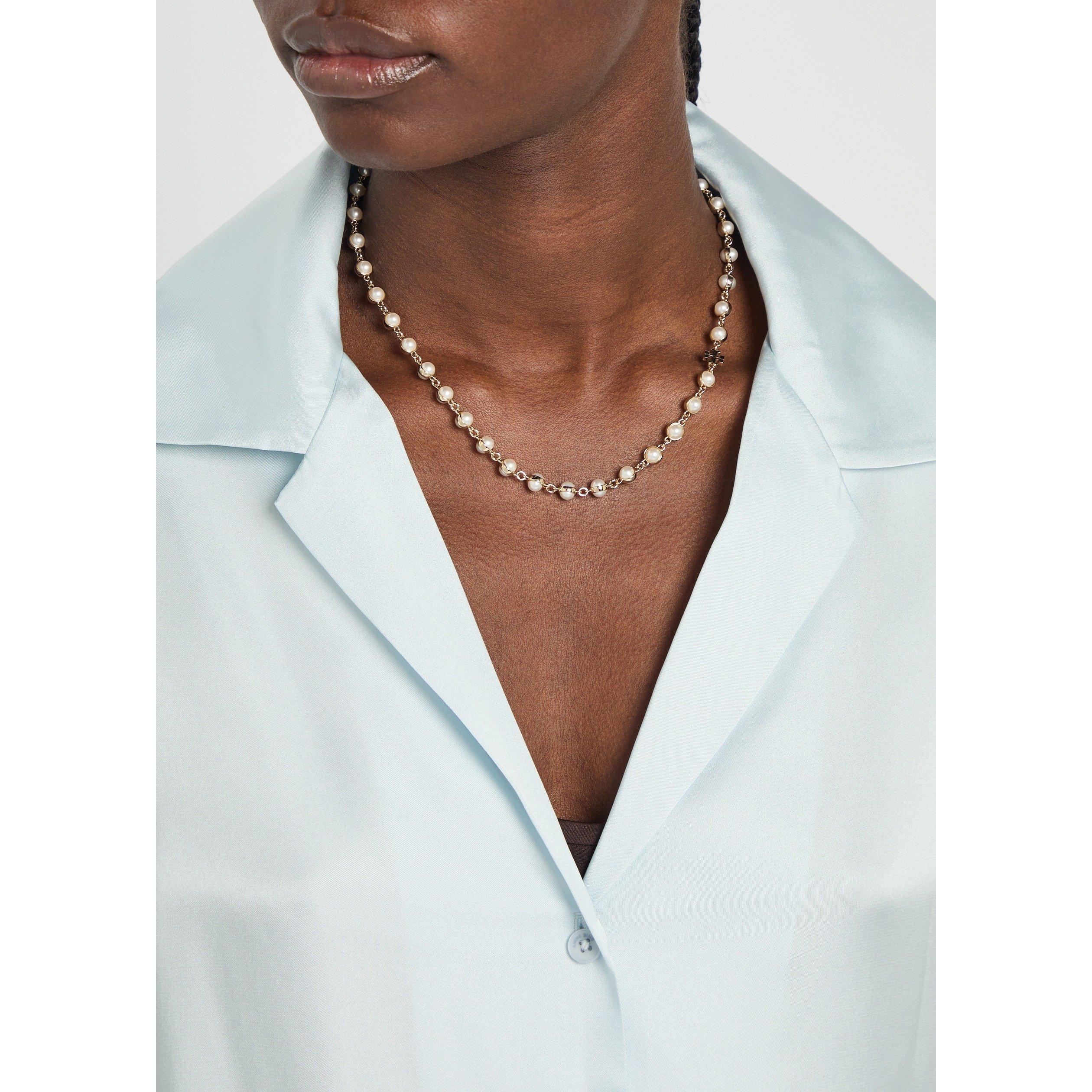 GOLD - Tory Burch - Moondance Pearl Necklace - 3