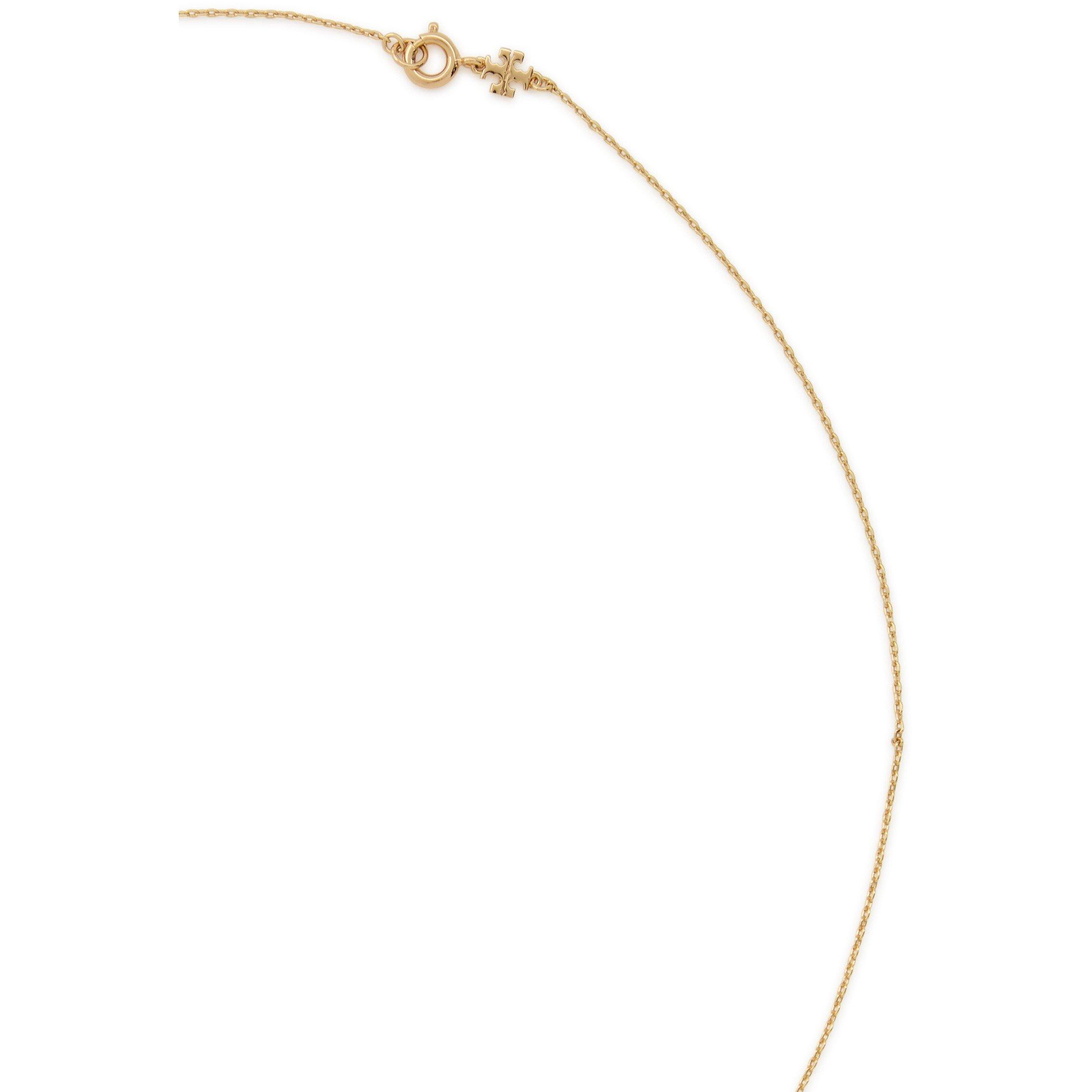 GOLD - Tory Burch - Long Icon Pavé Interlocking Ne - 4