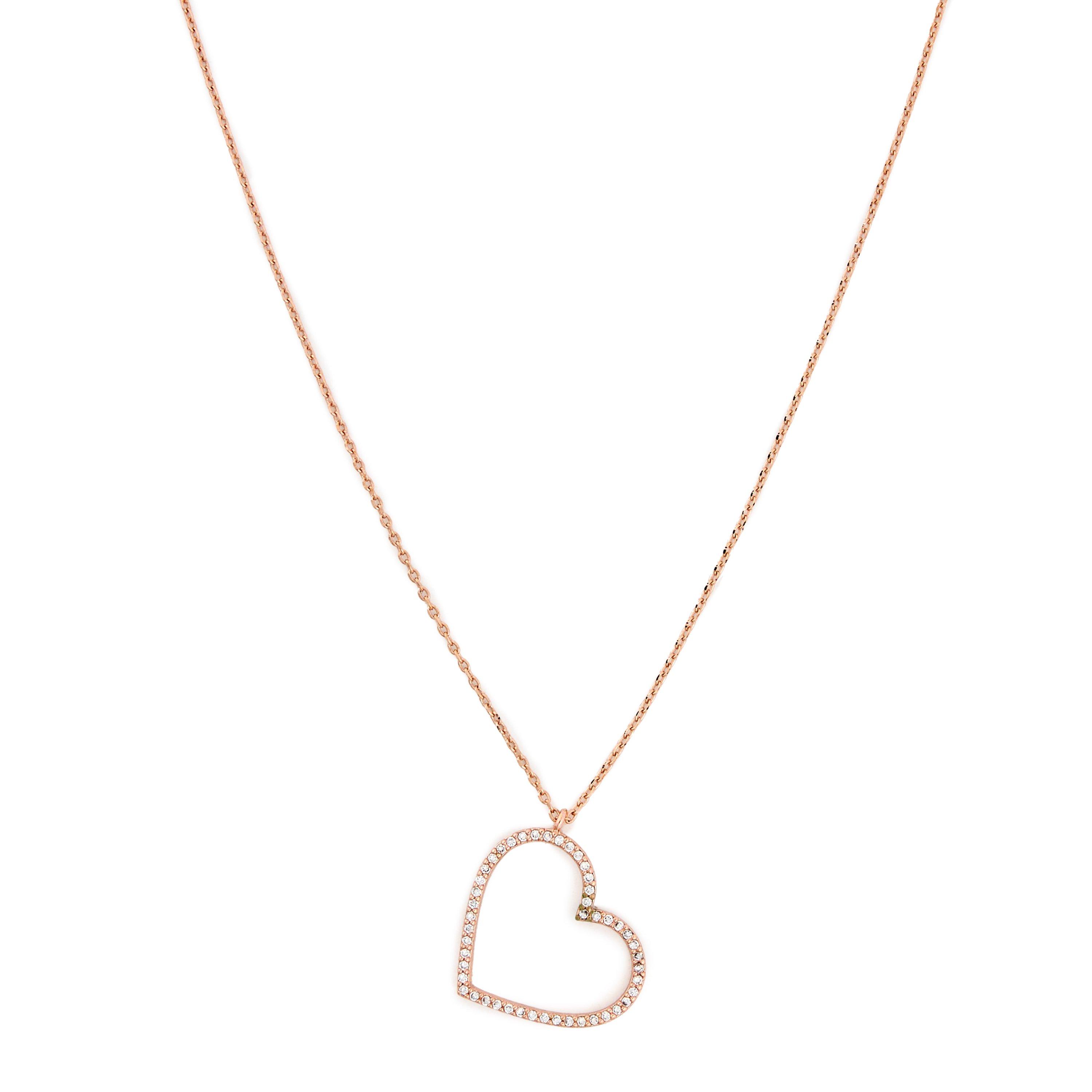 ROSE - Estella Bartlett - Large cz heart outline nk - 1