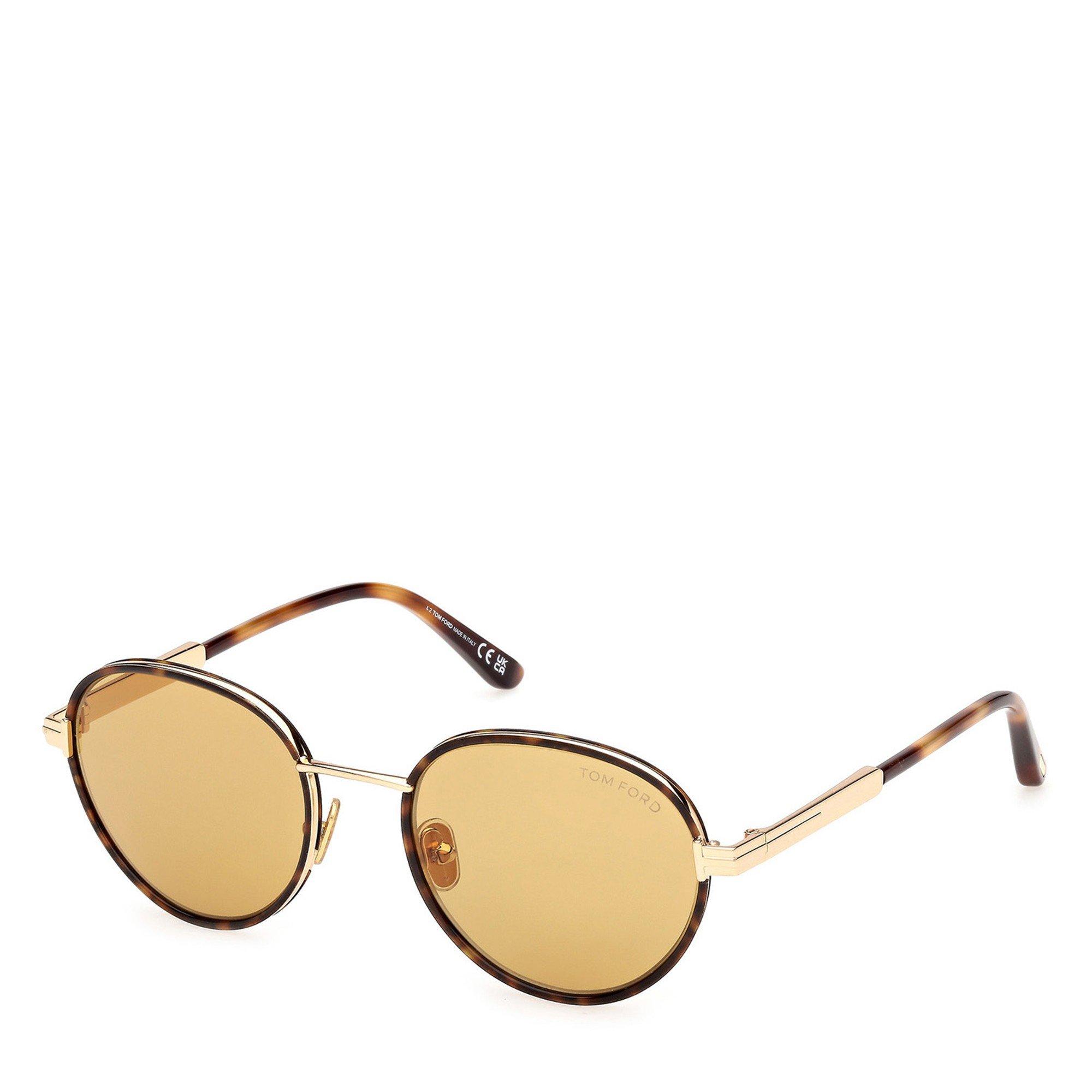 BROWN AND OTHER - Tom Ford - TF JET02 M METAL ROUND SG - 1