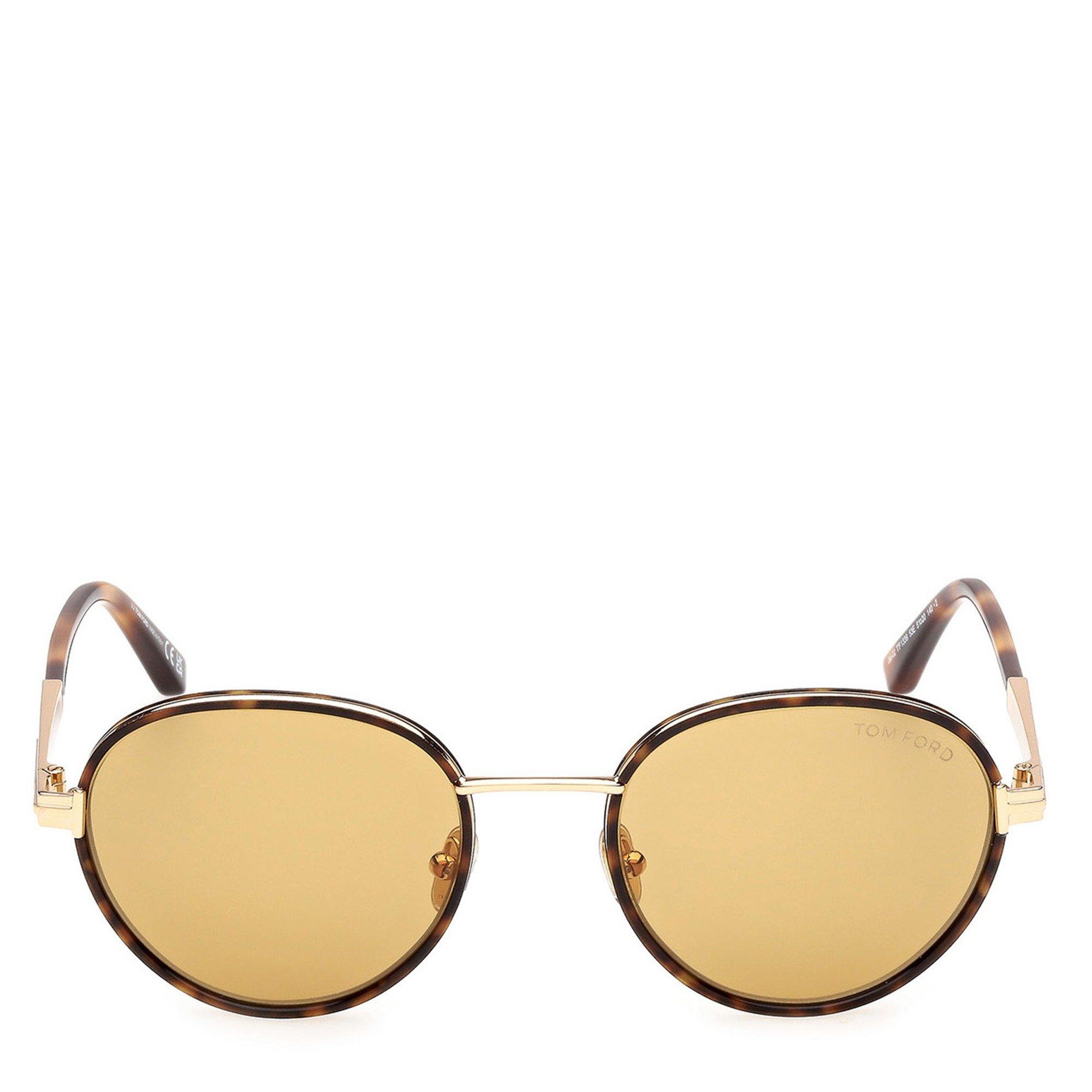 BROWN AND OTHER - Tom Ford - TF JET02 M METAL ROUND SG - 2