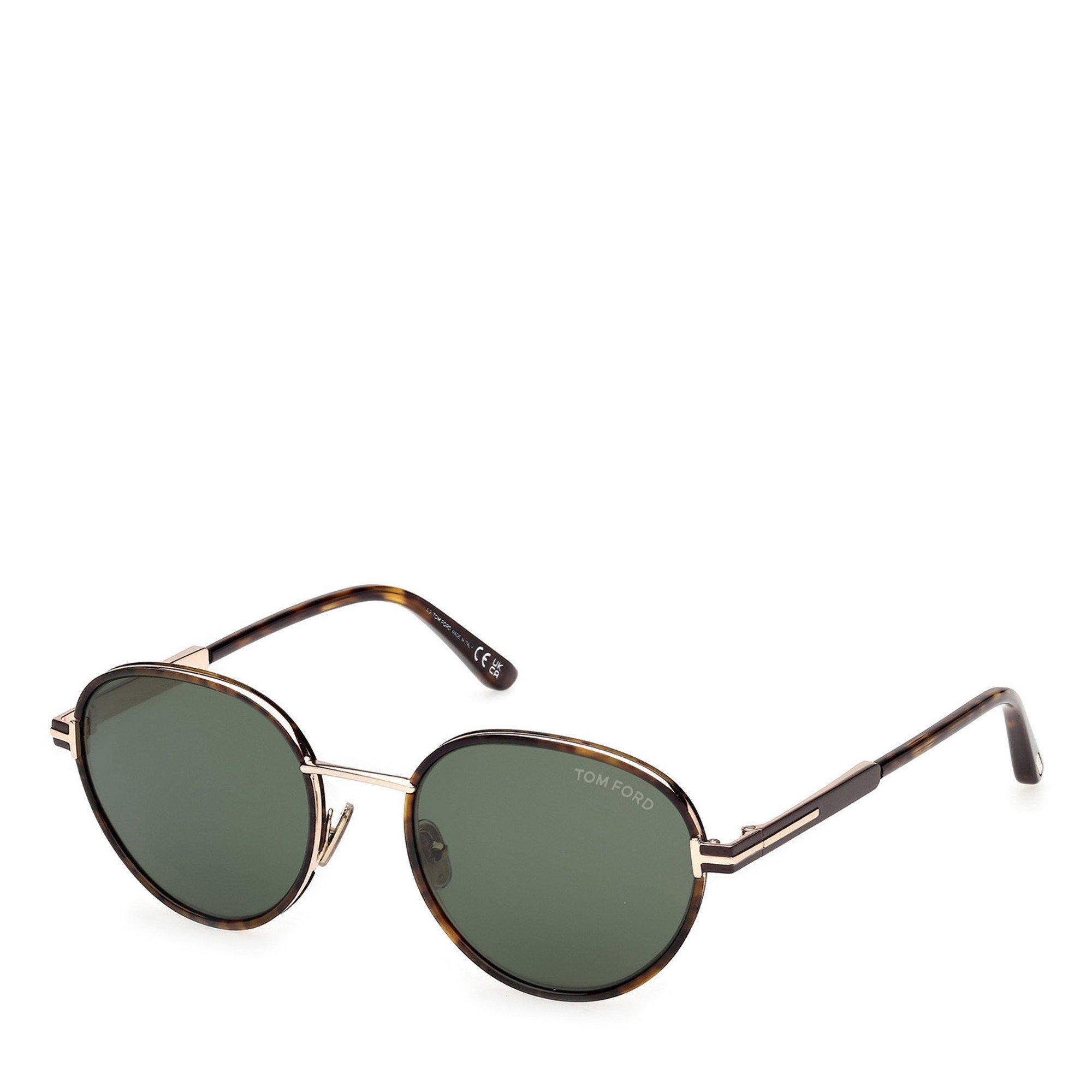 BROWN HAVANA - Tom Ford - TF JET02 M METAL ROUND SG