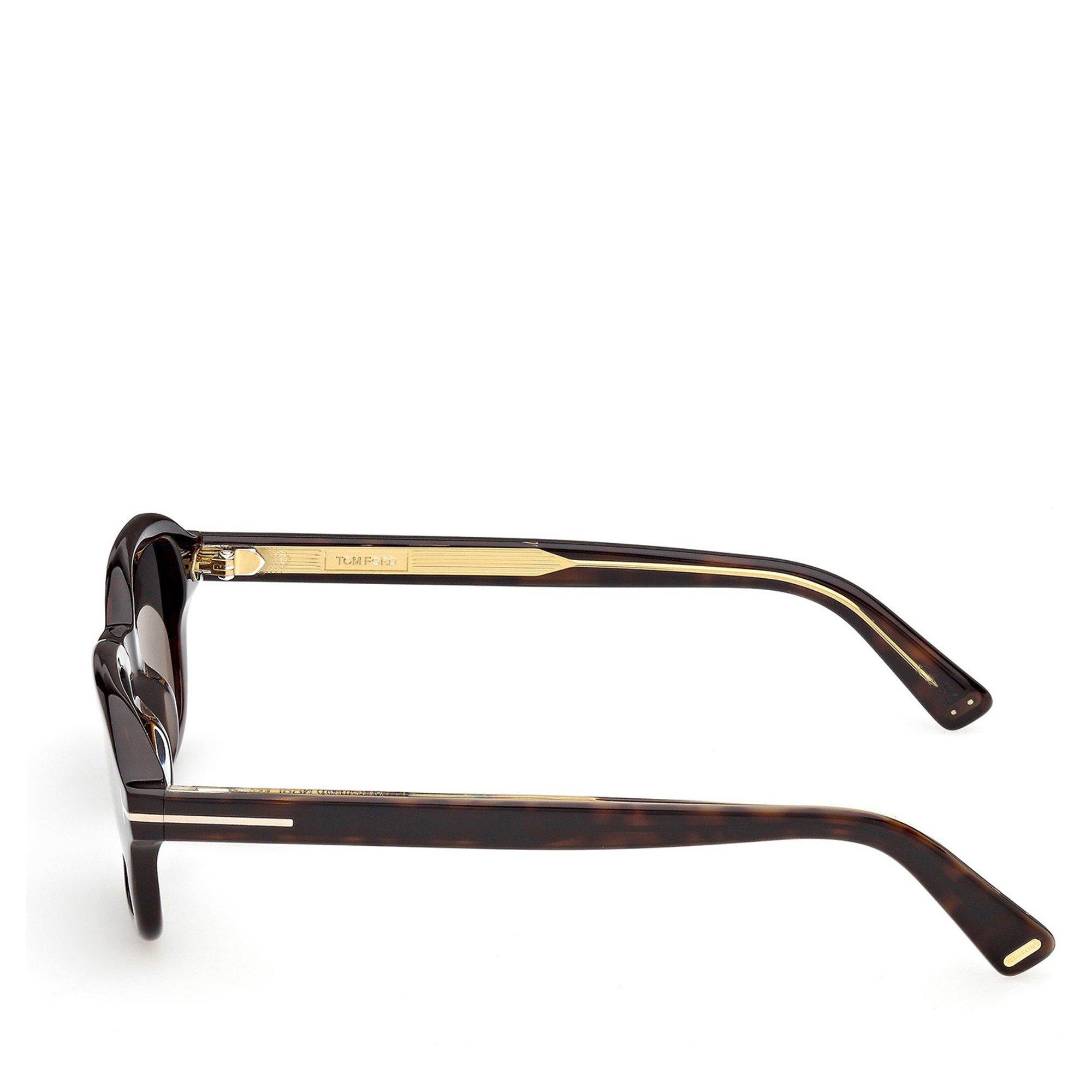 BROWN HAVANA - Tom Ford - Men's Icon Acetate Rectangle Sunglasses - 2
