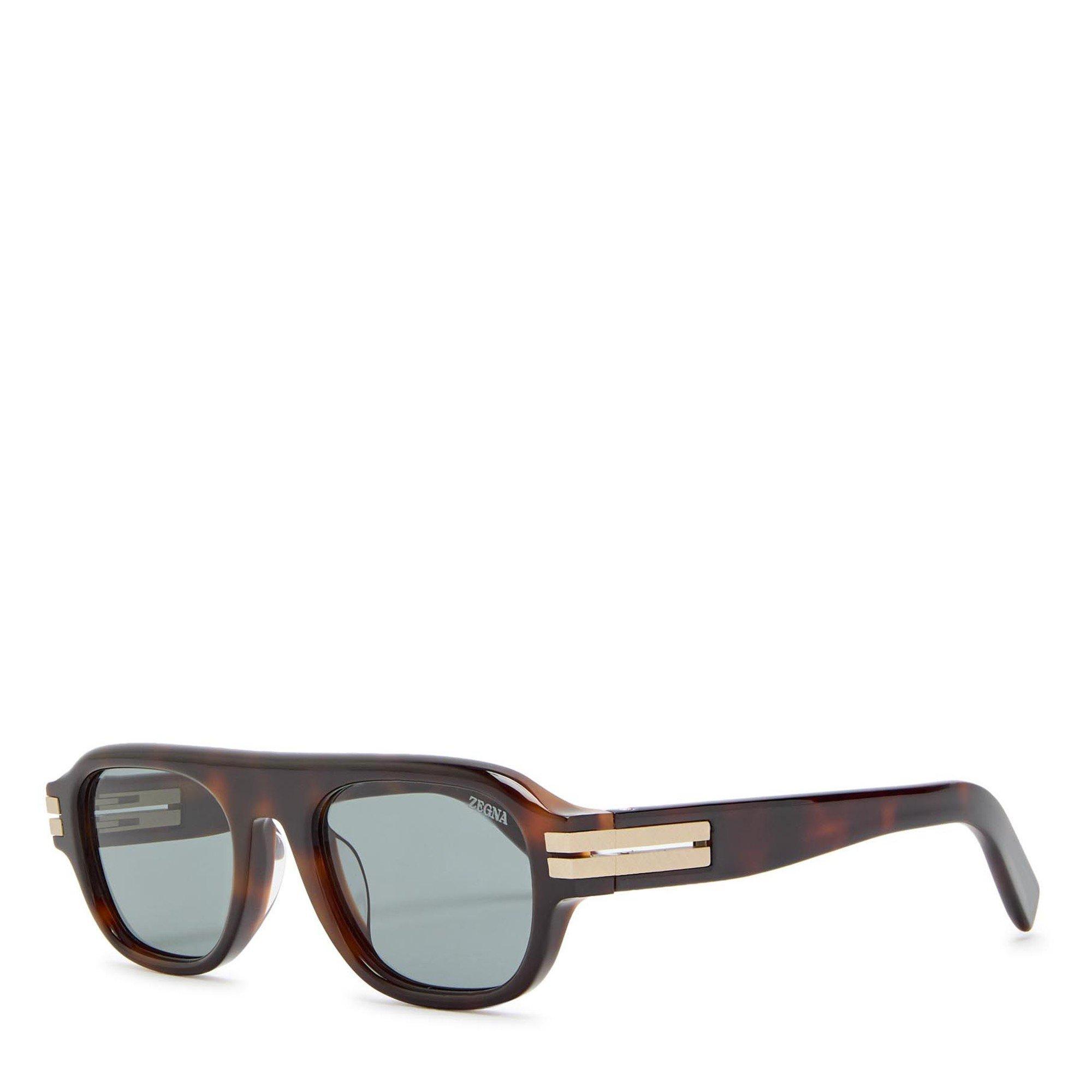 BROWN HAVANA - Zegna - ZEGA ACETATE AVIATOR SG