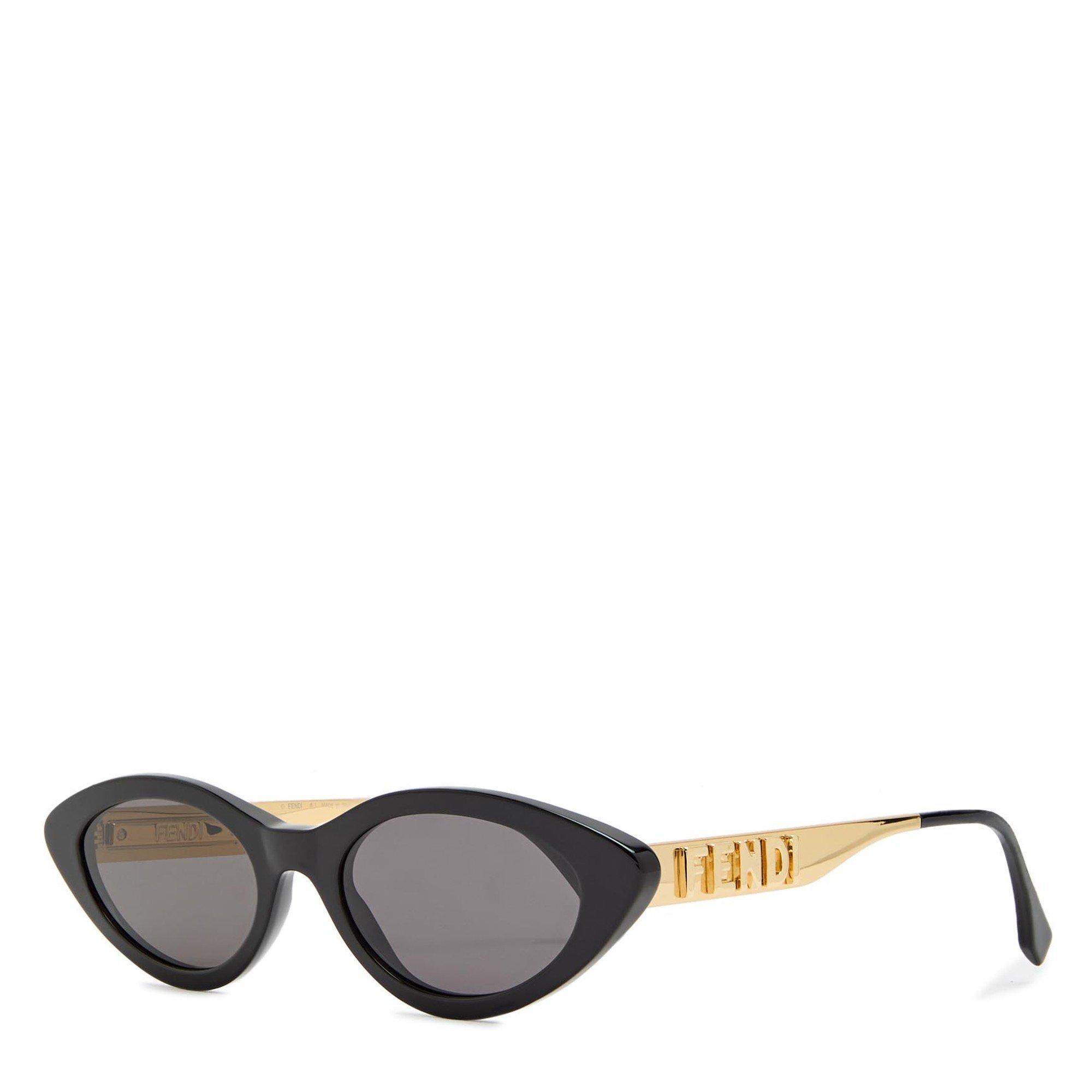 BLACK - Fendi - FENDI F LOGO DETAIL NARROW SG