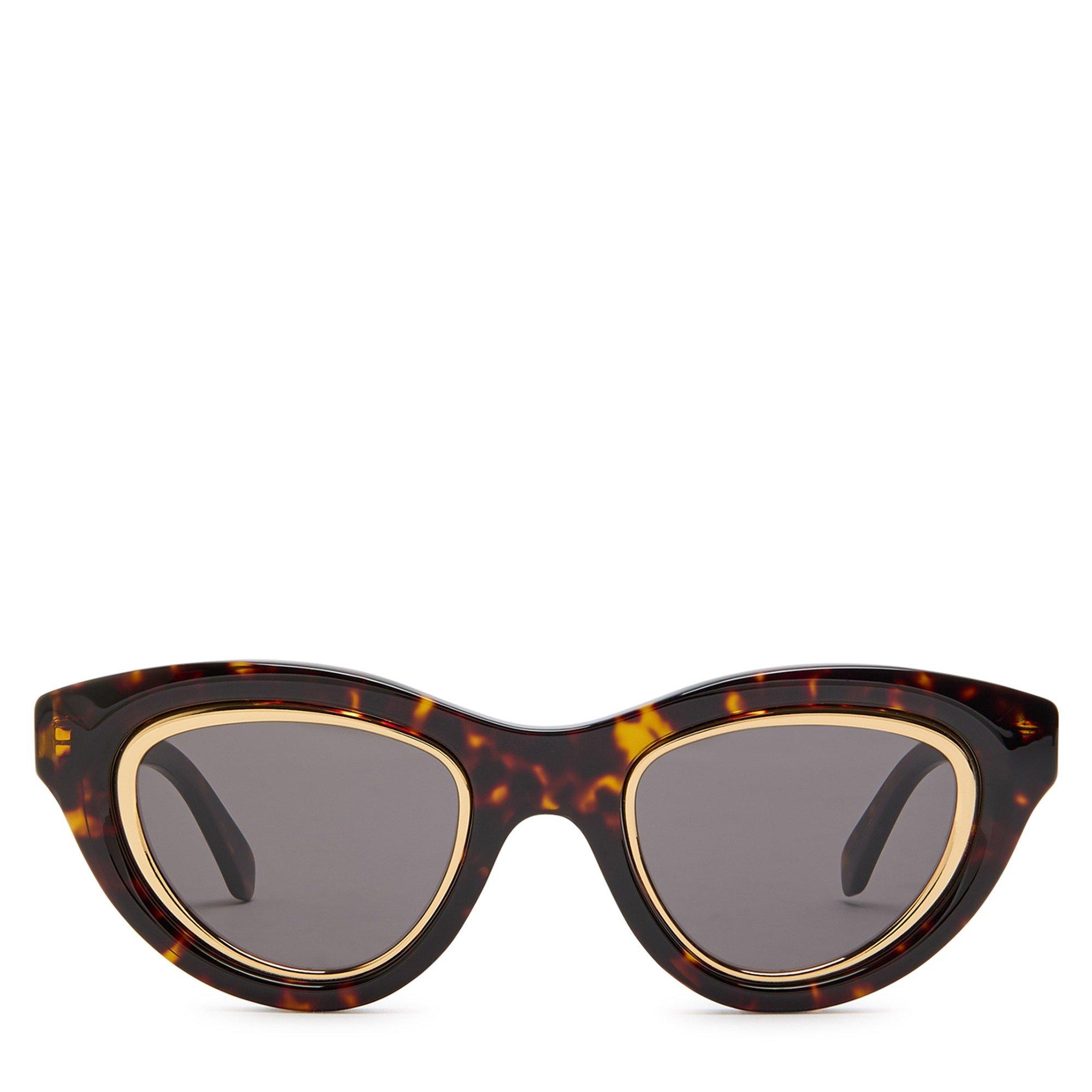 BROWN HAVANA - Loewe - Women's Cat Eye Acetate Sunglasses - 2