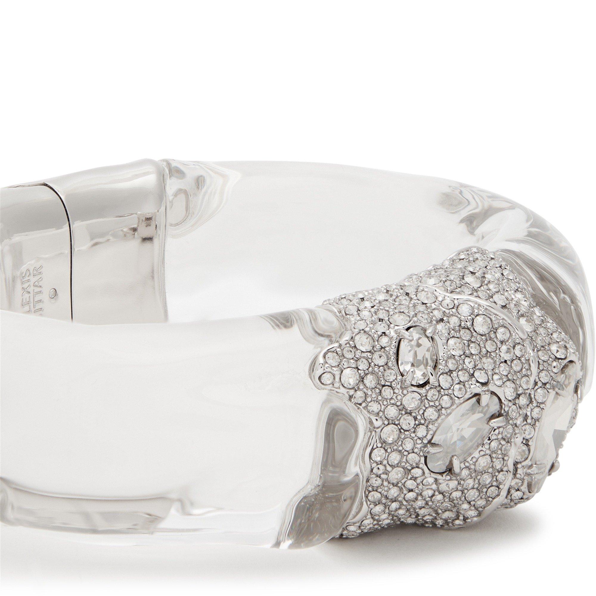 SILVER - Alexis Bittar - SILVERLAKE LUCITE HINGE BRACEL - 4