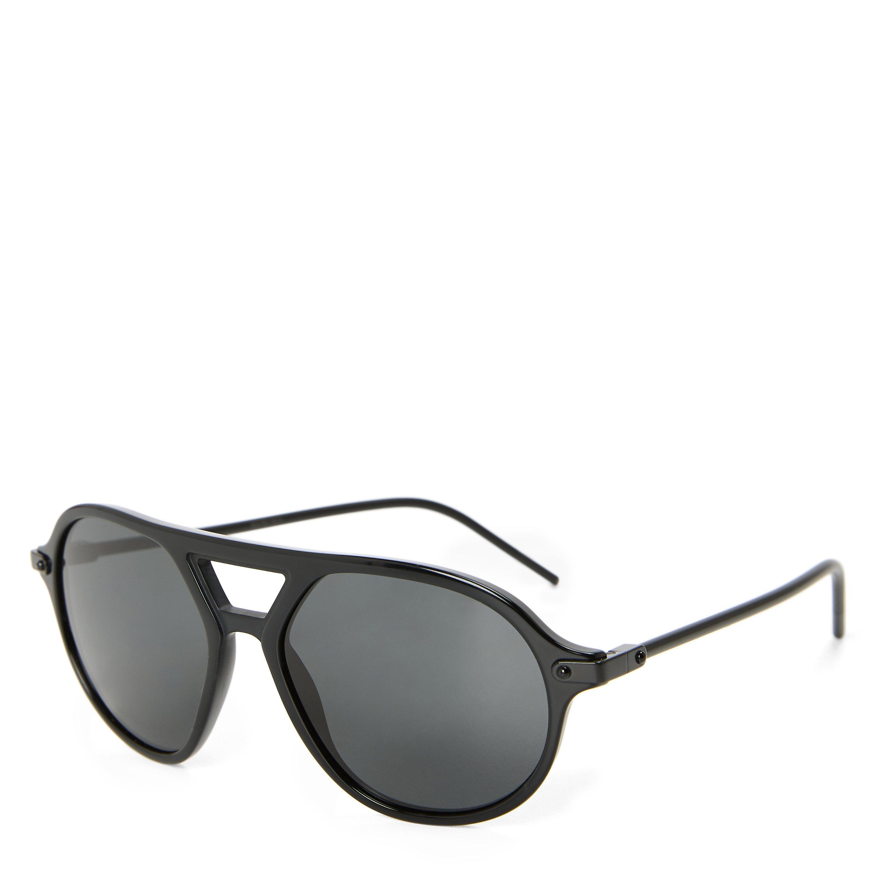 BLACK - Dolce and Gabbana - 0DG4309 Acetate Aviator Sunglasses - 1