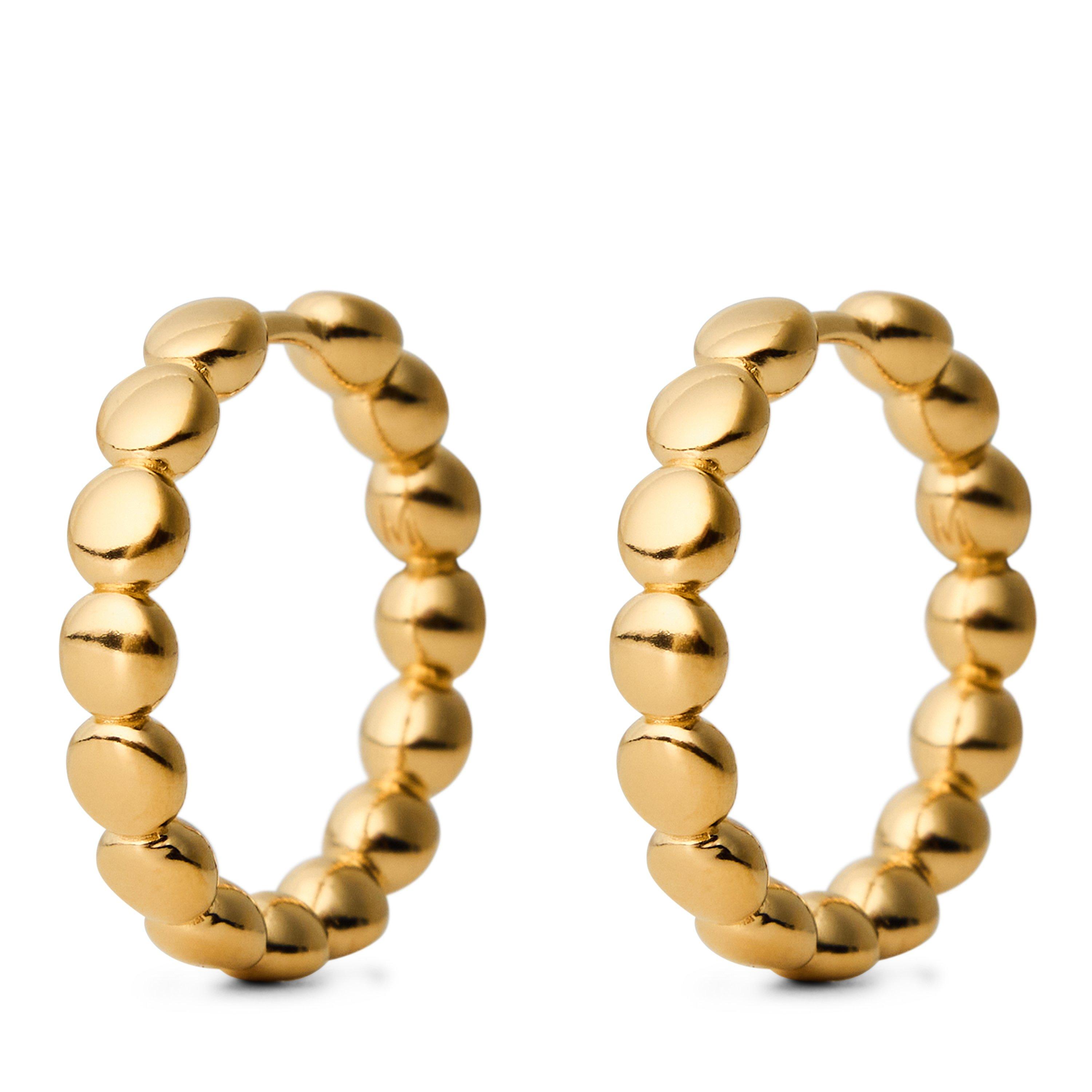 GOLD - Missoma - TENNIS CHARM MINI HOOP EA - 2
