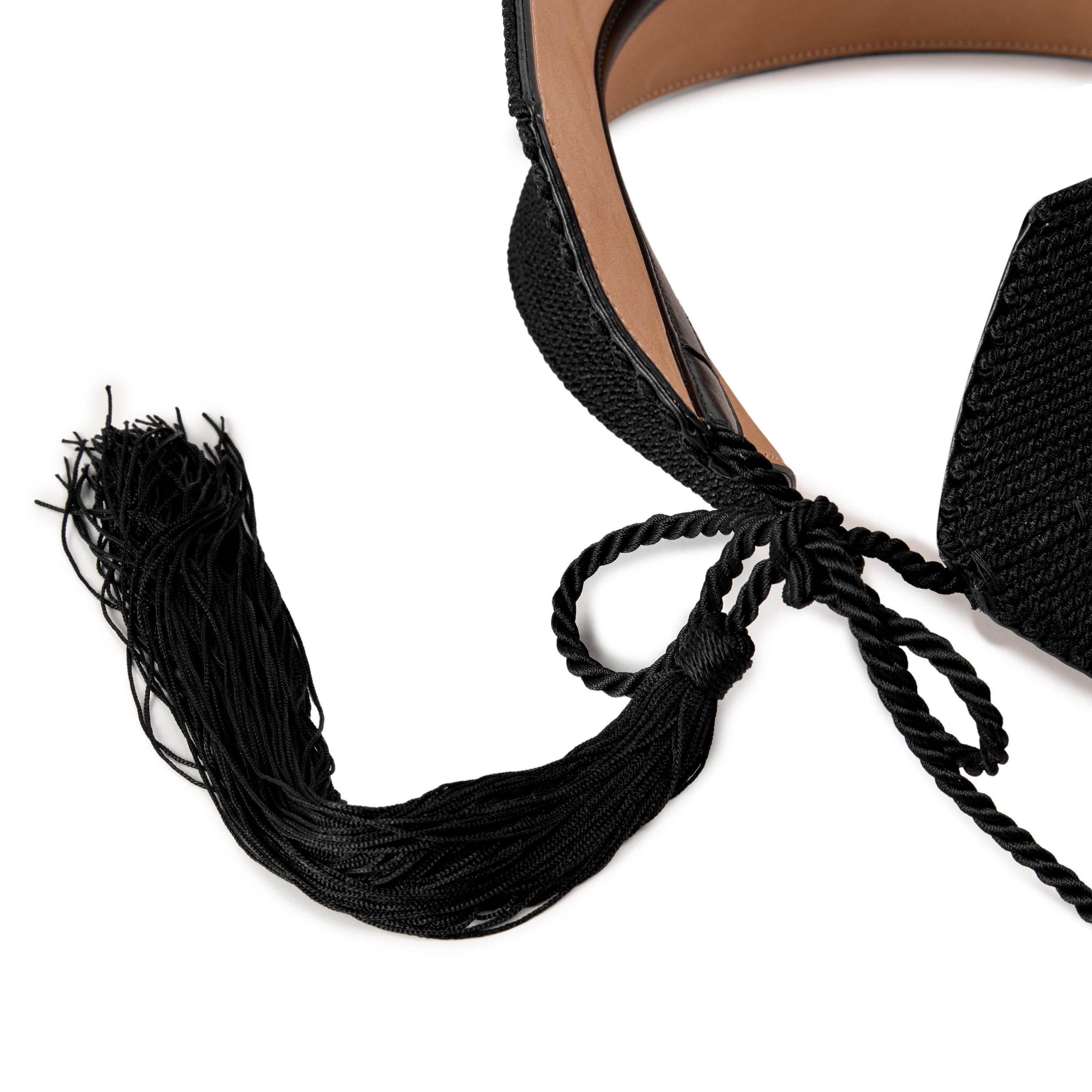 BLACK - Alaia - BUSTIER TASSEL BELT - 3