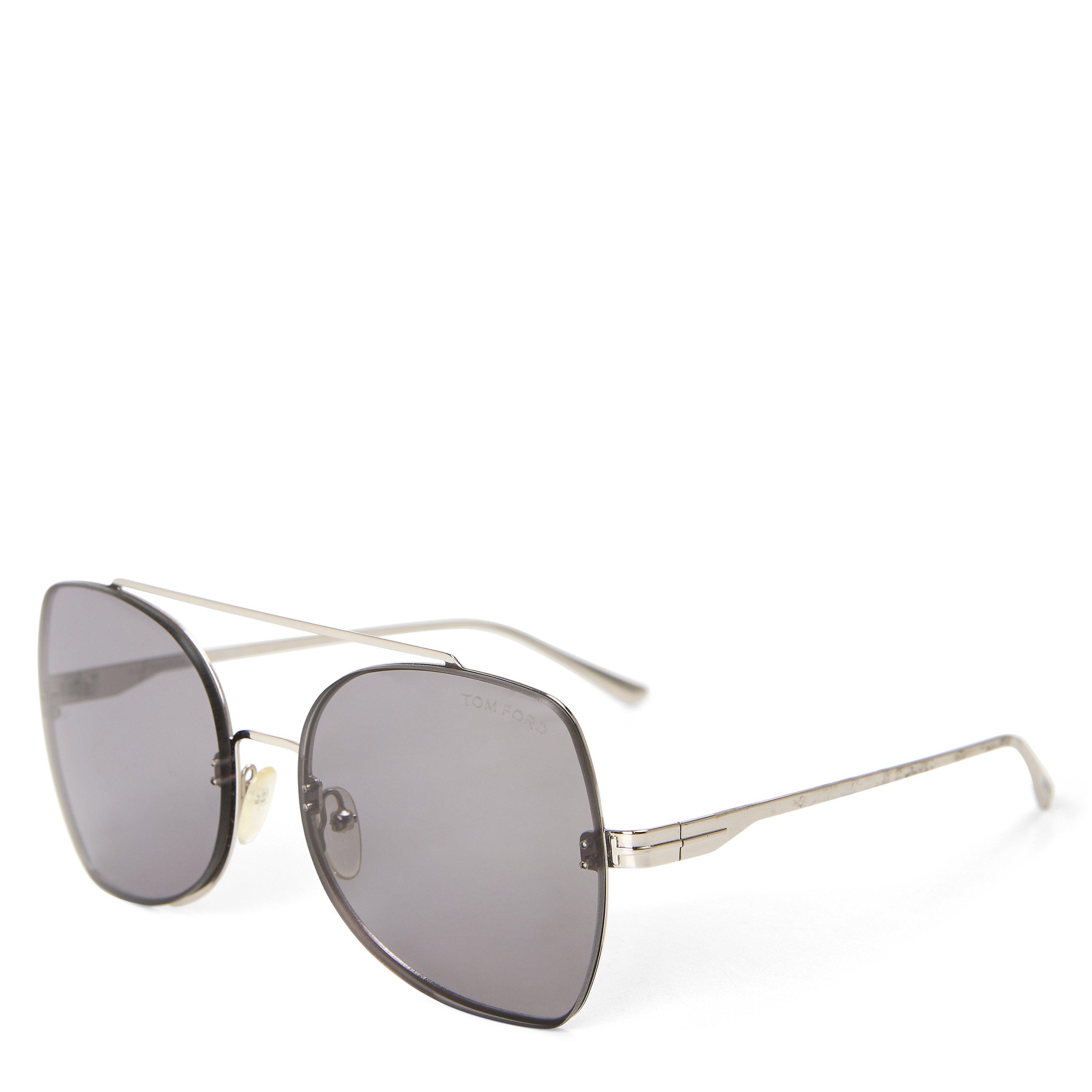 GREY - Tom Ford - Women's FT0609 Rimless Metal Rectangle Sunglasses - 1