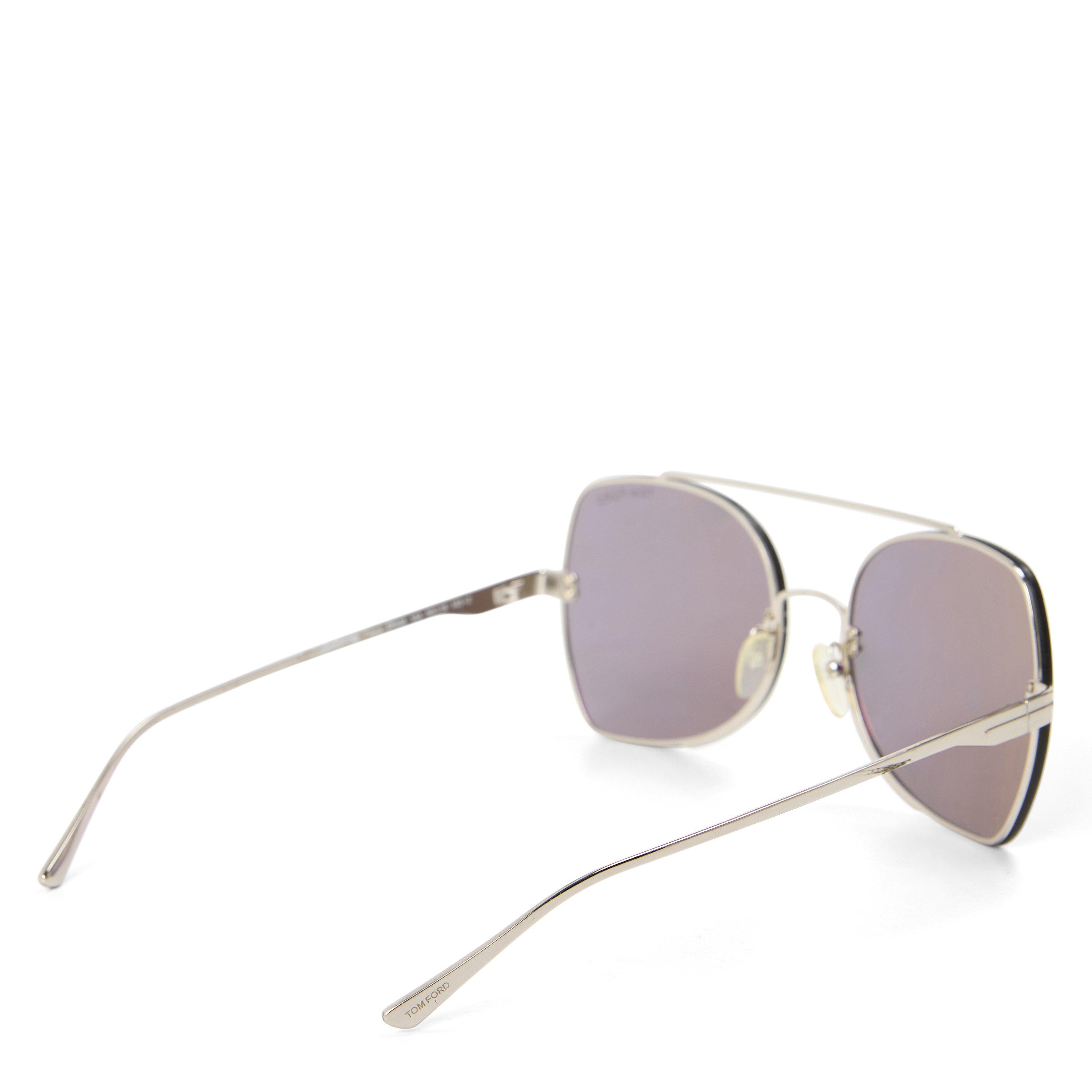 Tom Ford | Women's FT0609 Rimless Metal Rectangle Sunglasses | Flannels