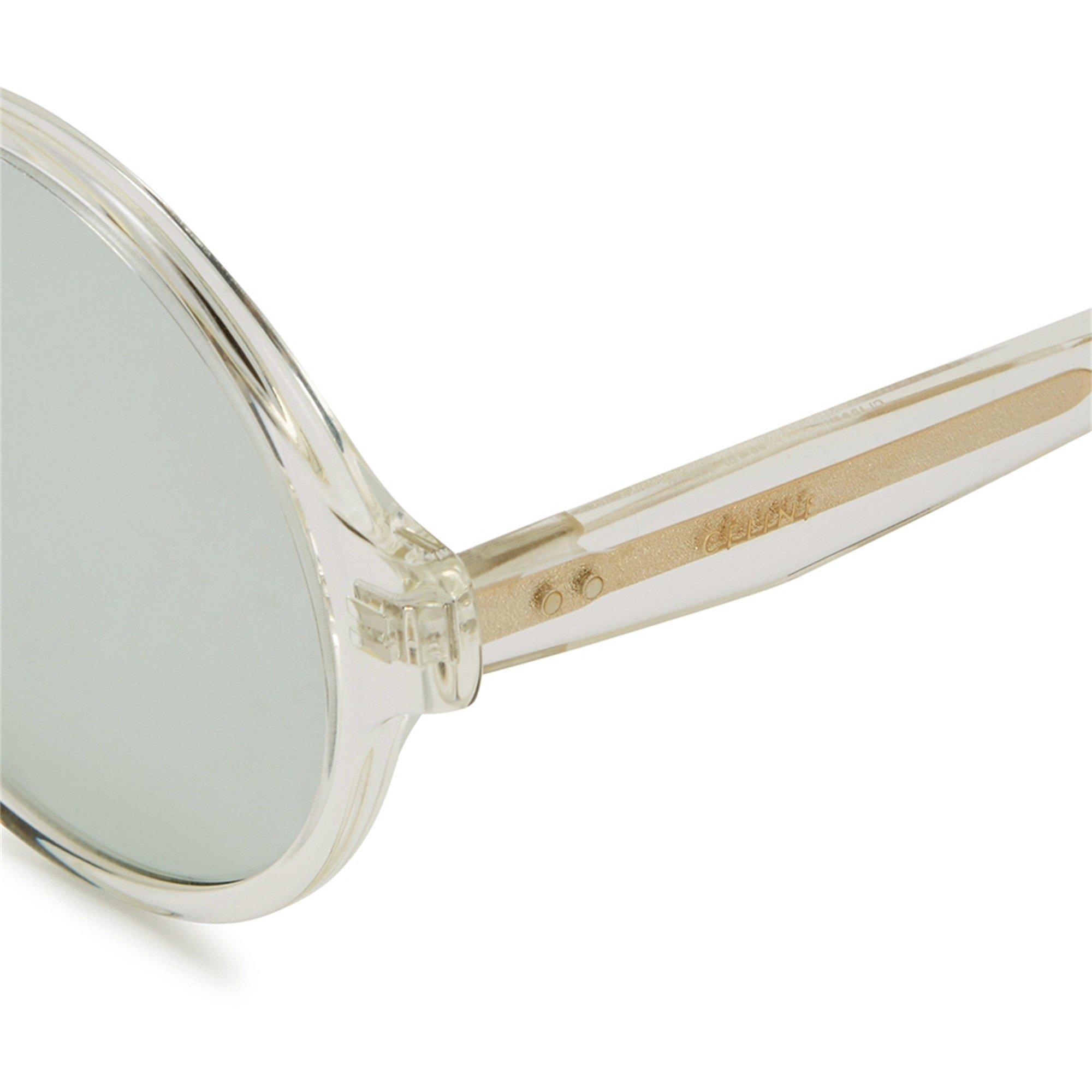 WHITE - Celine - Women's CL40051I Acetate Round Sunglasses - 3