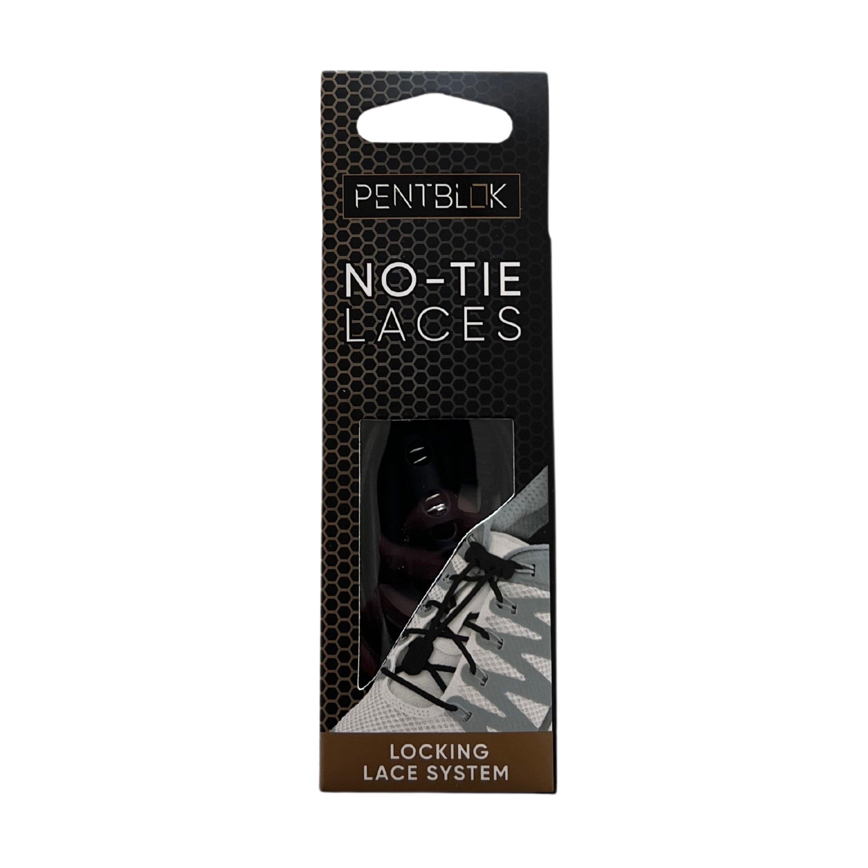 Black - PentBlok - Elastic No Tie Laces - 1