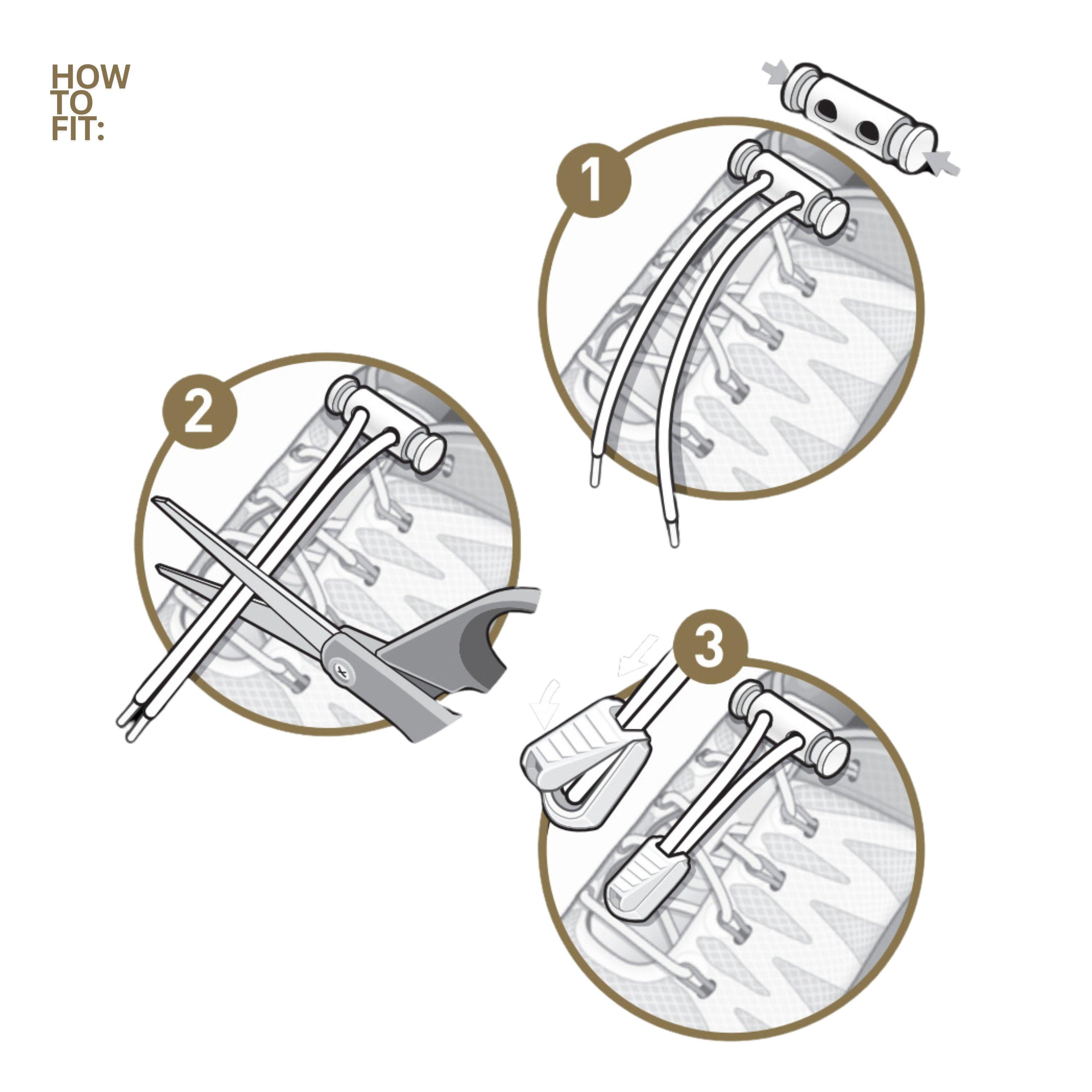 Black - PentBlok - No Tie Laces - 3