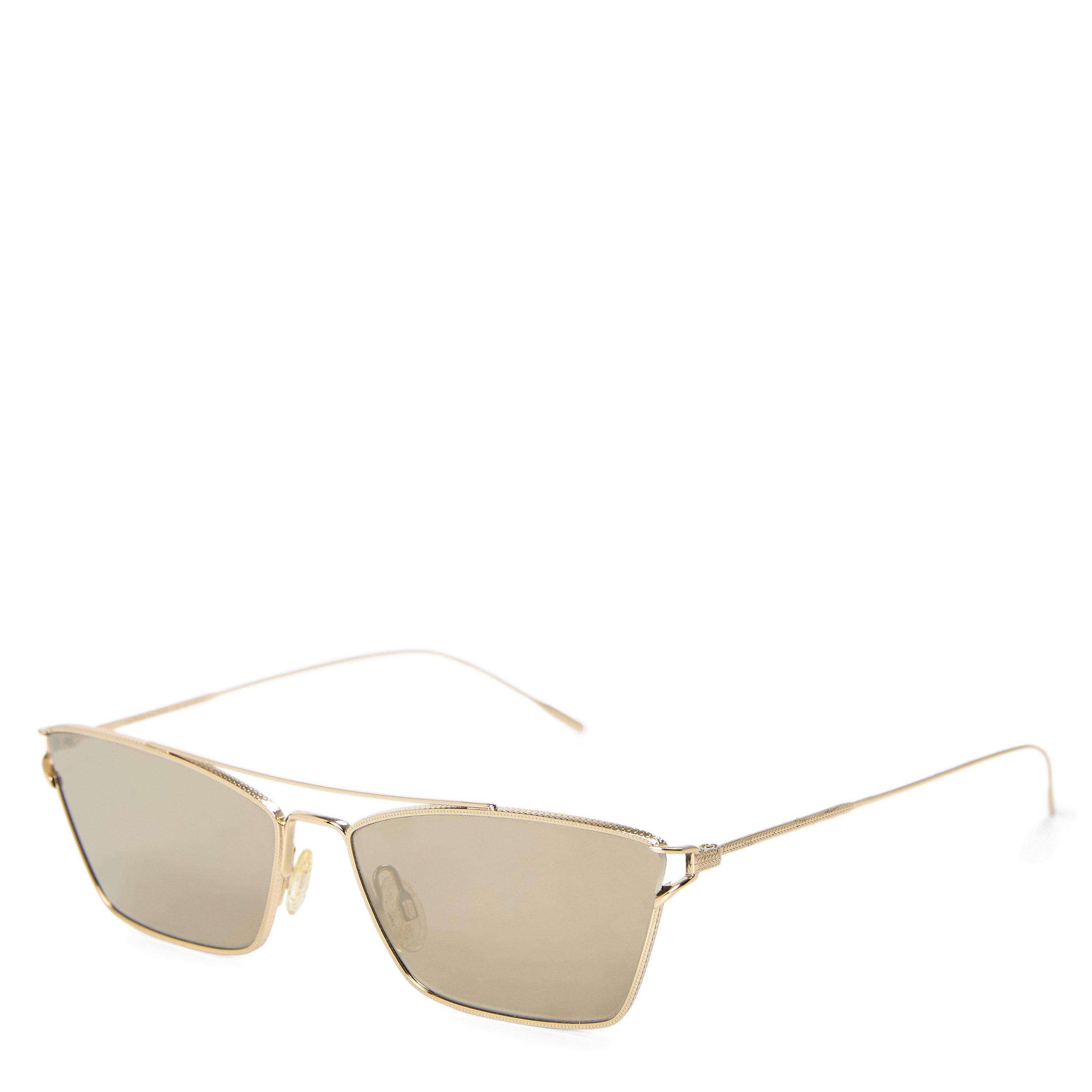 GOLD - Oliver Peoples - Women's 0OV1244S09 Metal Rectangle Sunglasses - 1