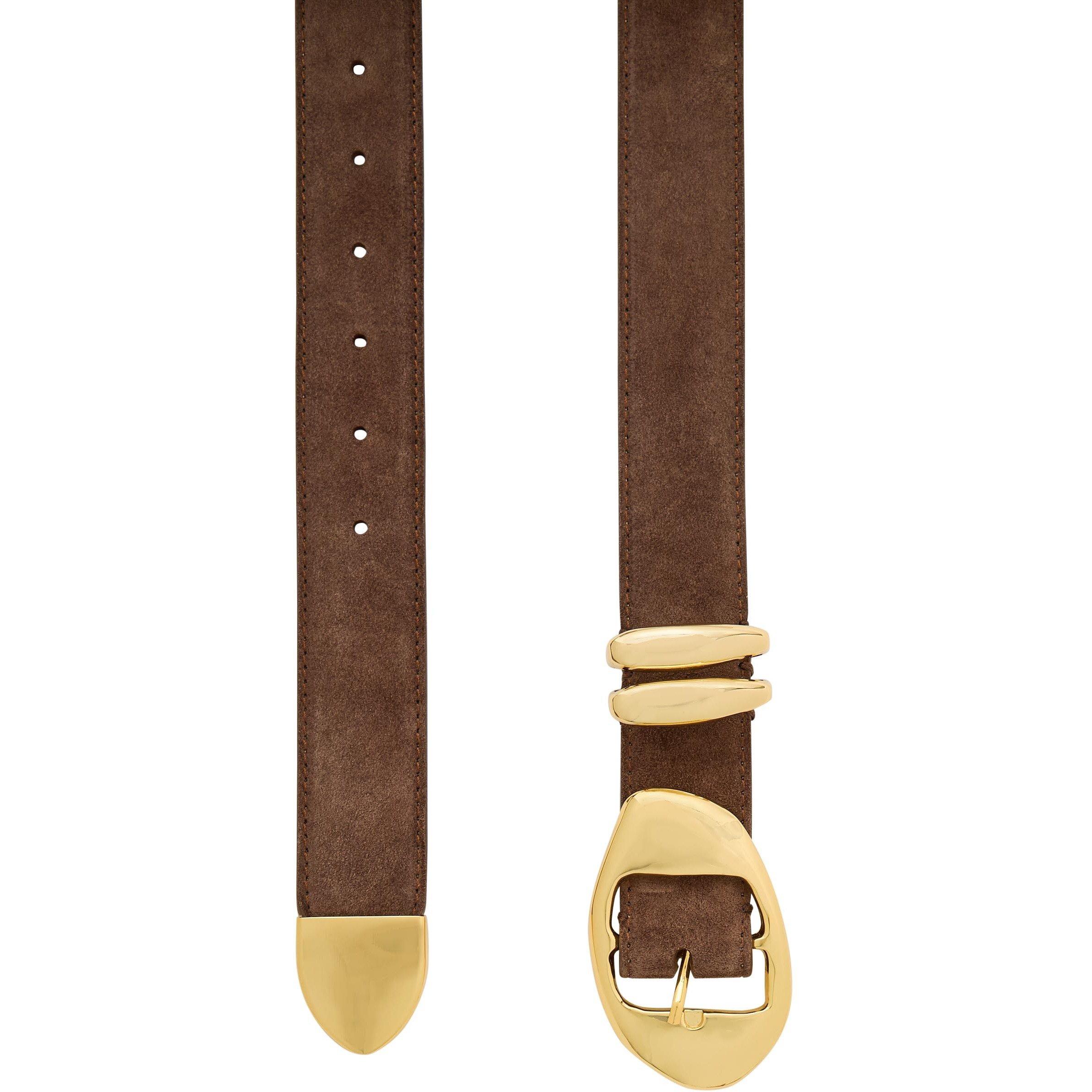 CHOCOLATE - AMANU - Women's Grumeti Leather Belt - 2