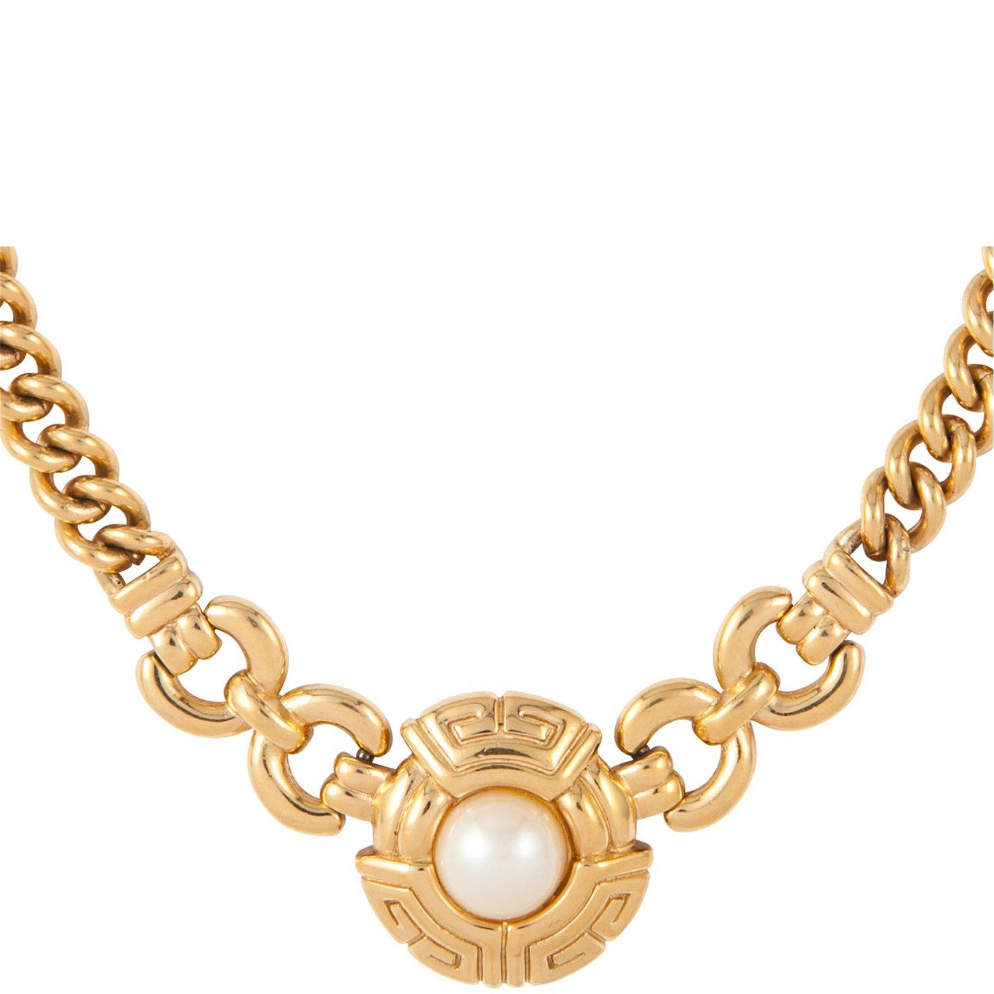 GOLD - Susan Caplan - GIVENCHY CHUNKY CURB NKL - 2