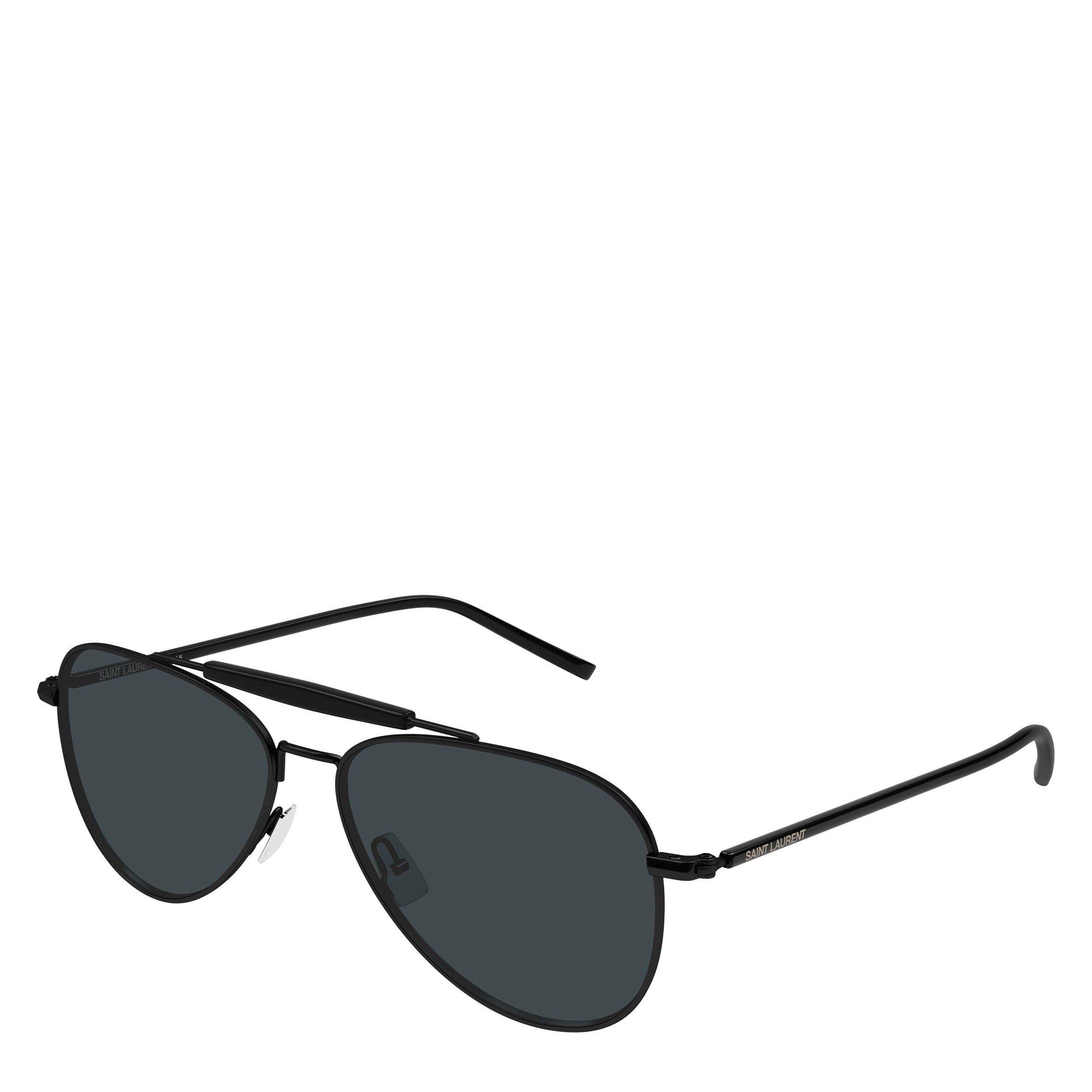 BLACK - Saint Laurent - SL M METAL AVIATOR SG