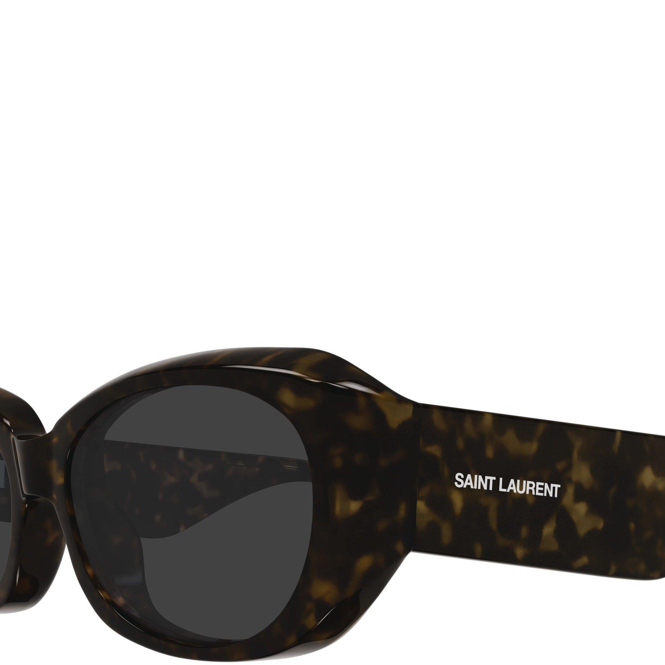 GREY - Saint Laurent - Women's SL U Acetate Square Sunglasses - 3