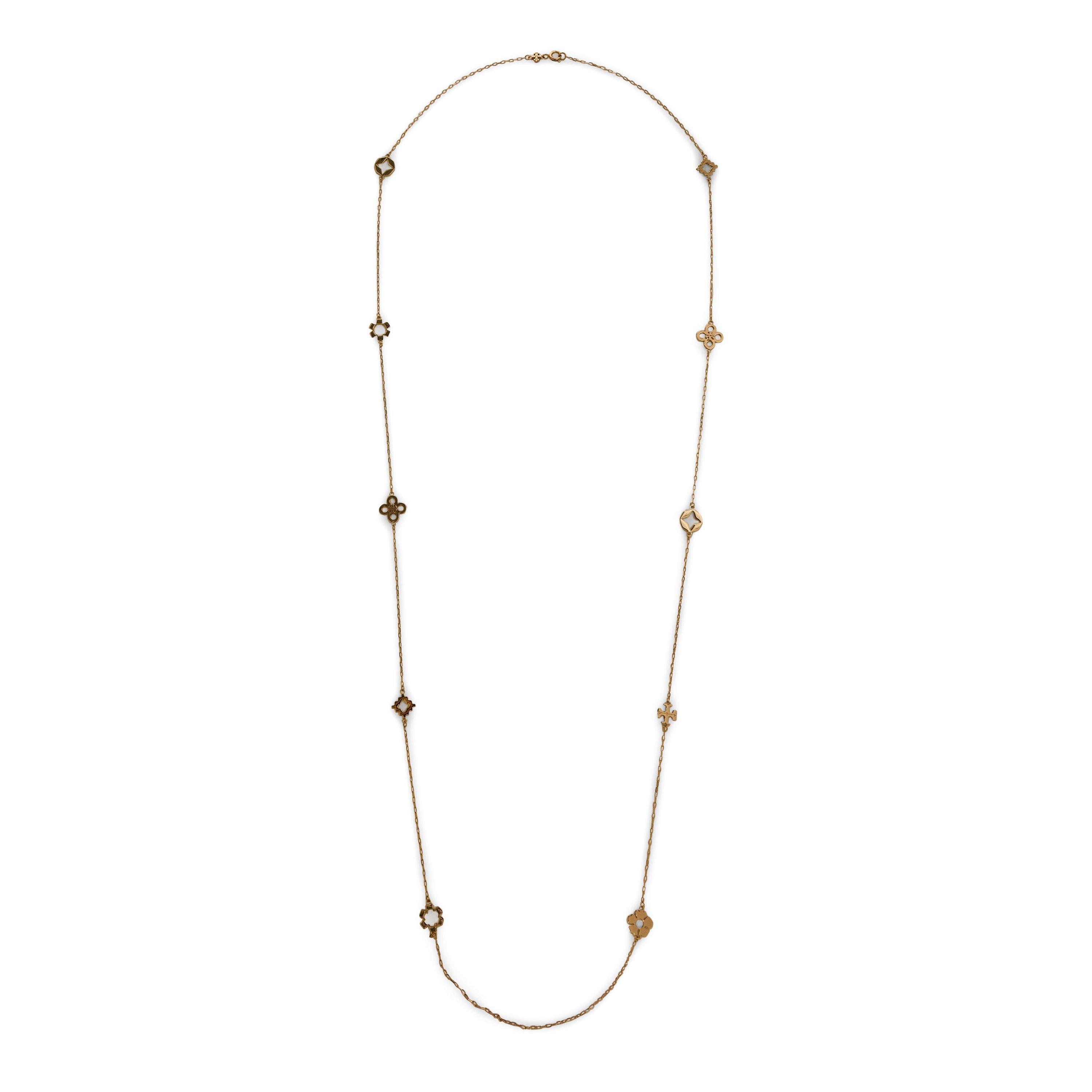 GOLD - Tory Burch - Long Forget Me Not Neckla - 2