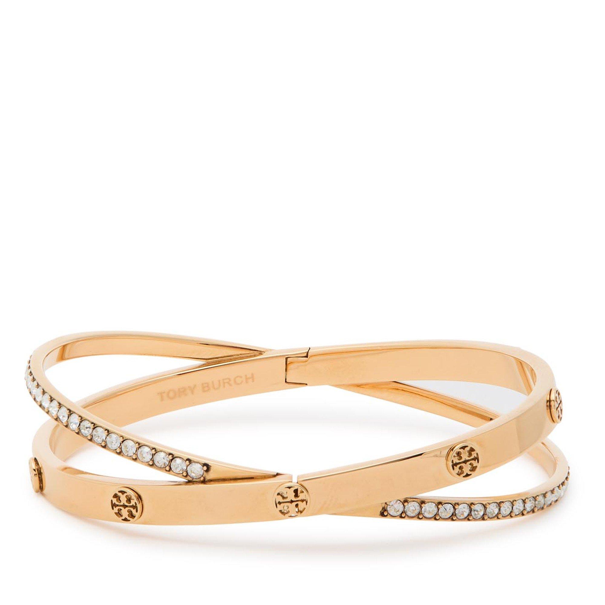 GOLD - Tory Burch - Icon Pavé Double Bracelet