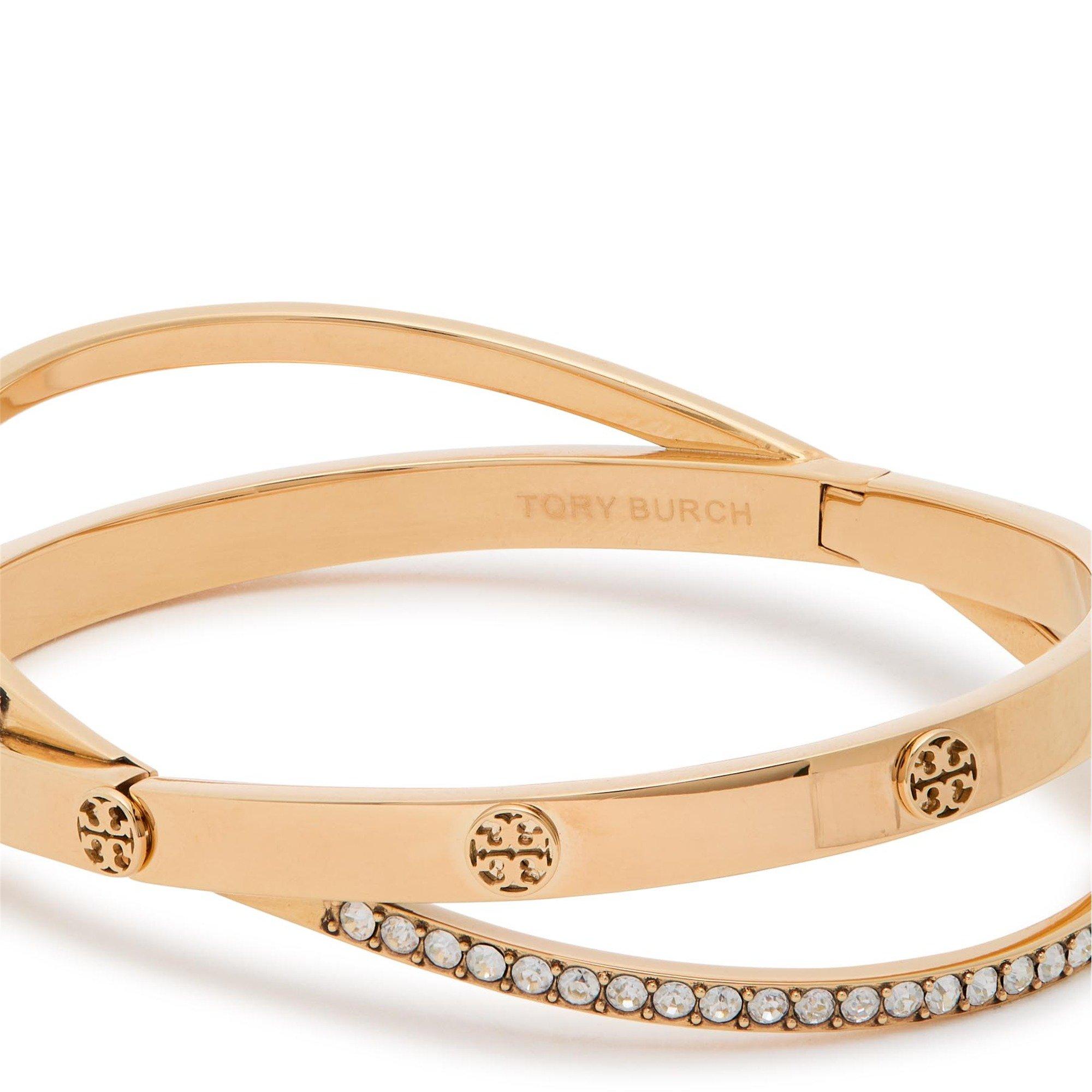 GOLD - Tory Burch - Icon Pavé Double Bracelet - 4