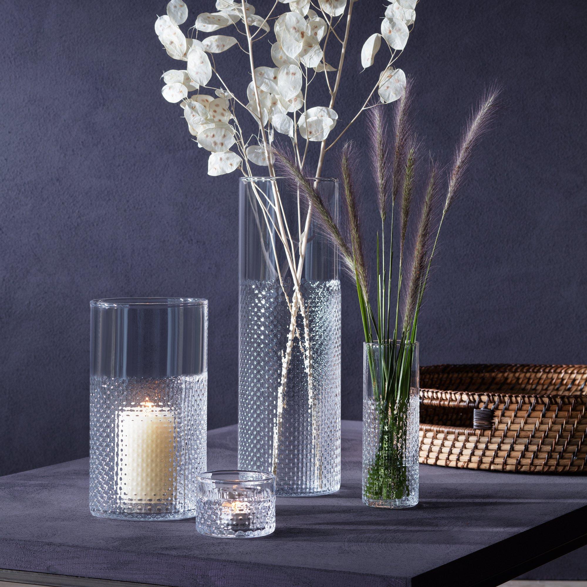 Clear - LSA - Wicker Vase/Lantern - 4