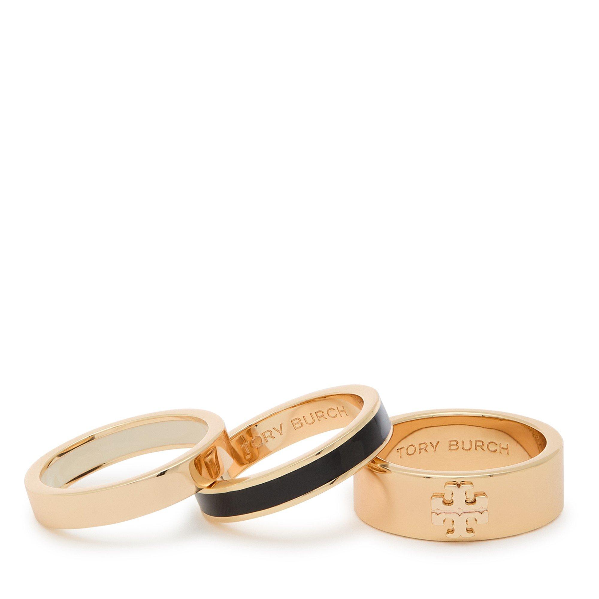 GOLD - Tory Burch - Icon Enamel  Ring Set