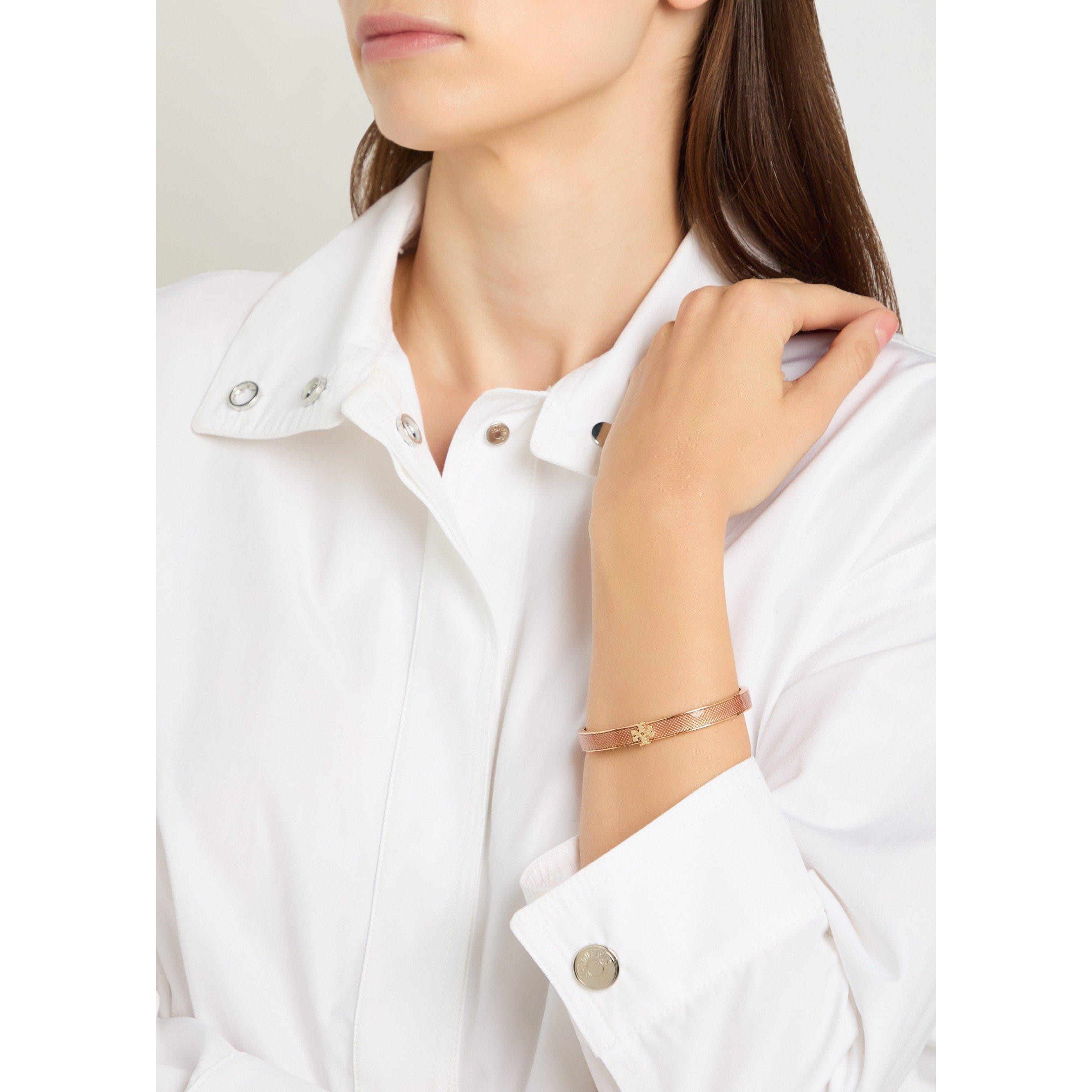 GOLD - Tory Burch - Medium Icon Guilloche Enamel B - 3
