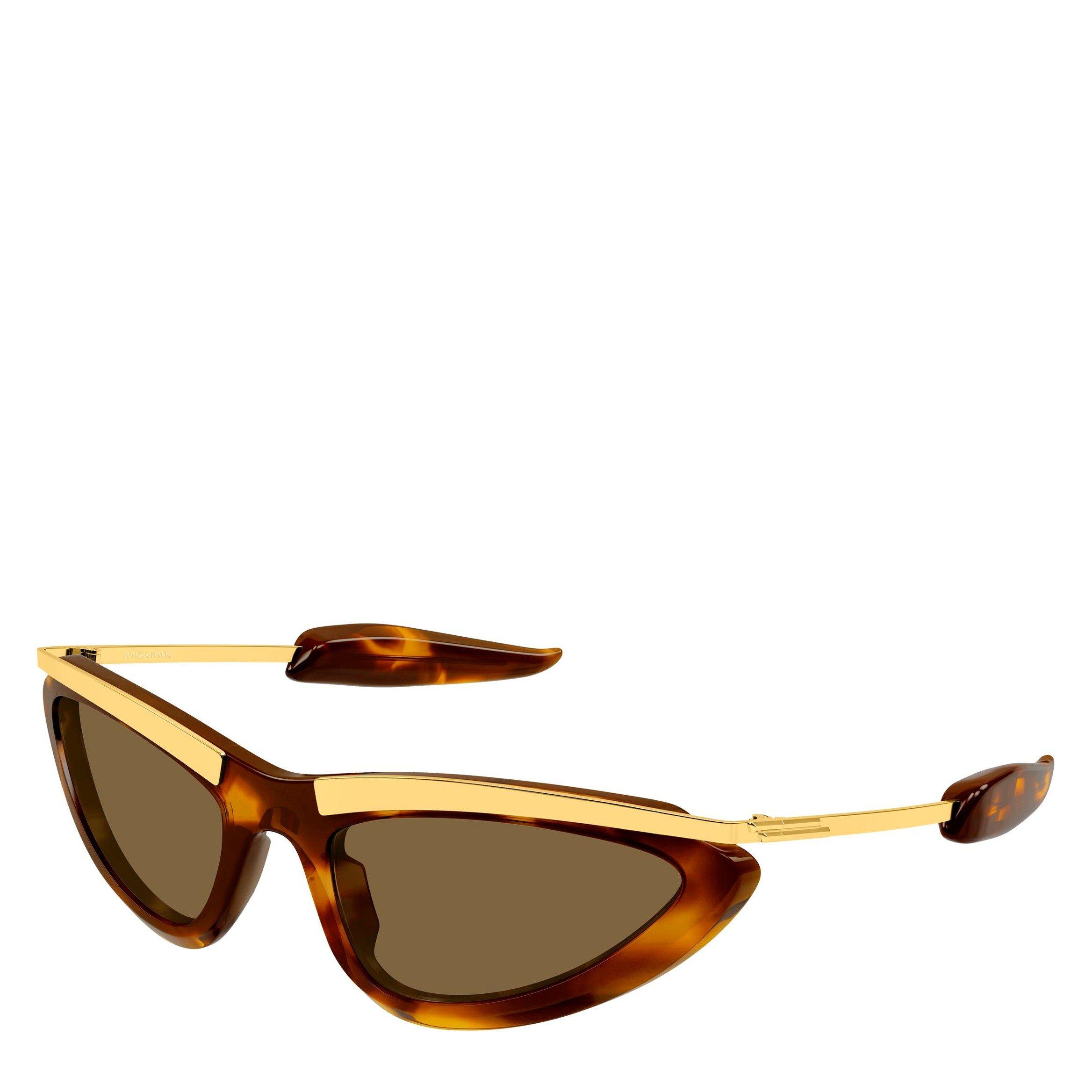 BROWN HAVANA - Bottega Veneta - BV F NARROW METAL SG - 1