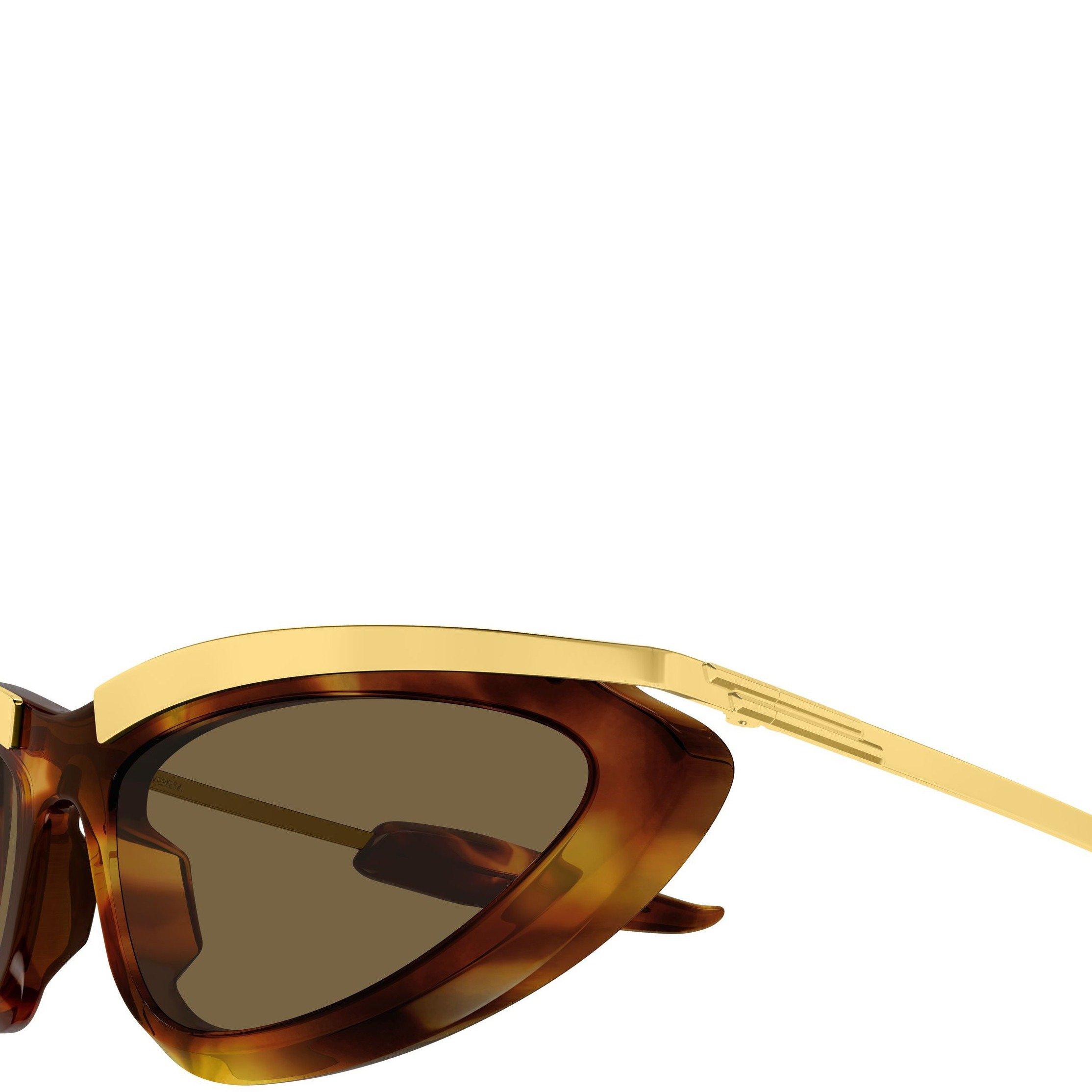 BROWN HAVANA - Bottega Veneta - BV F NARROW METAL SG - 2