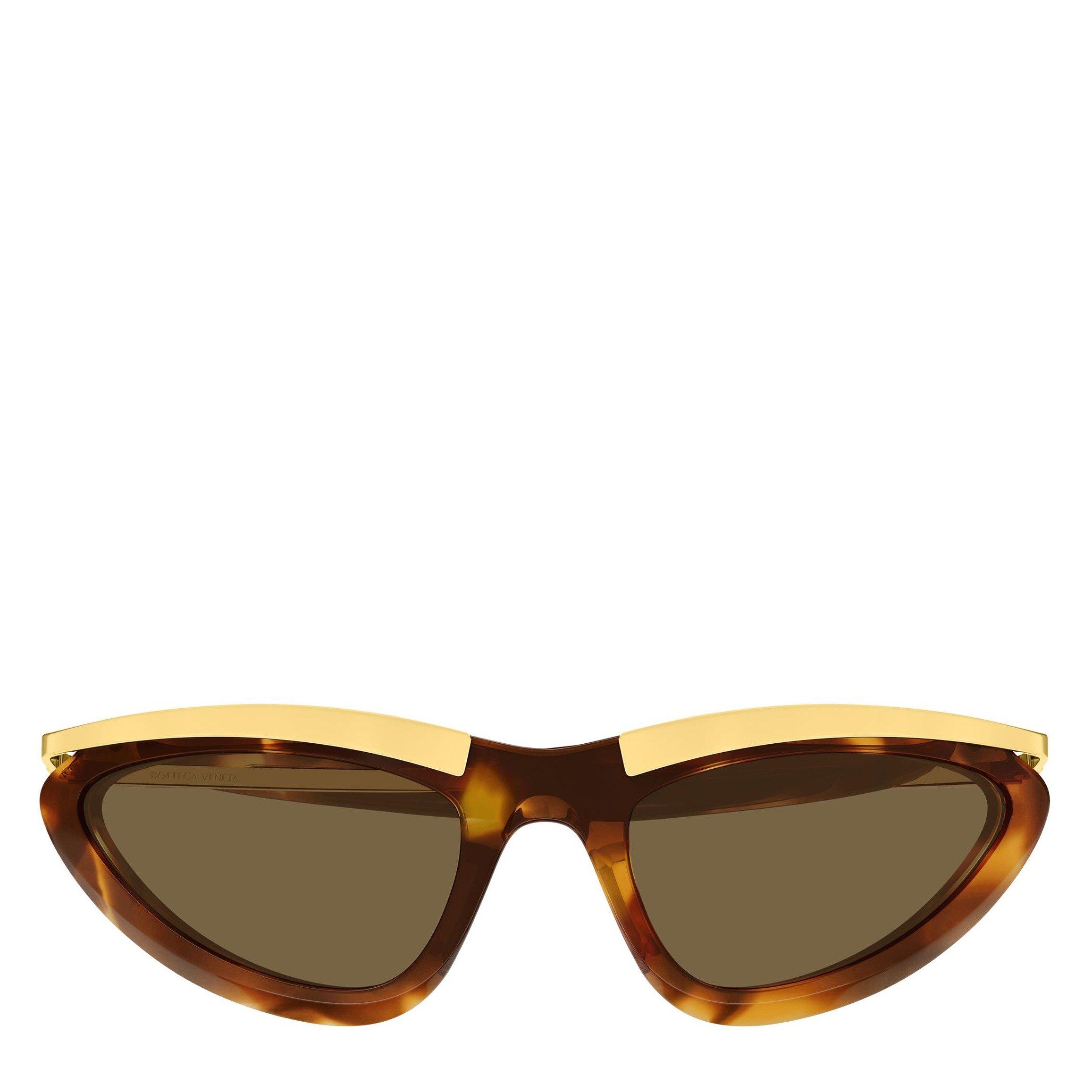 BROWN HAVANA - Bottega Veneta - BV F NARROW METAL SG - 3