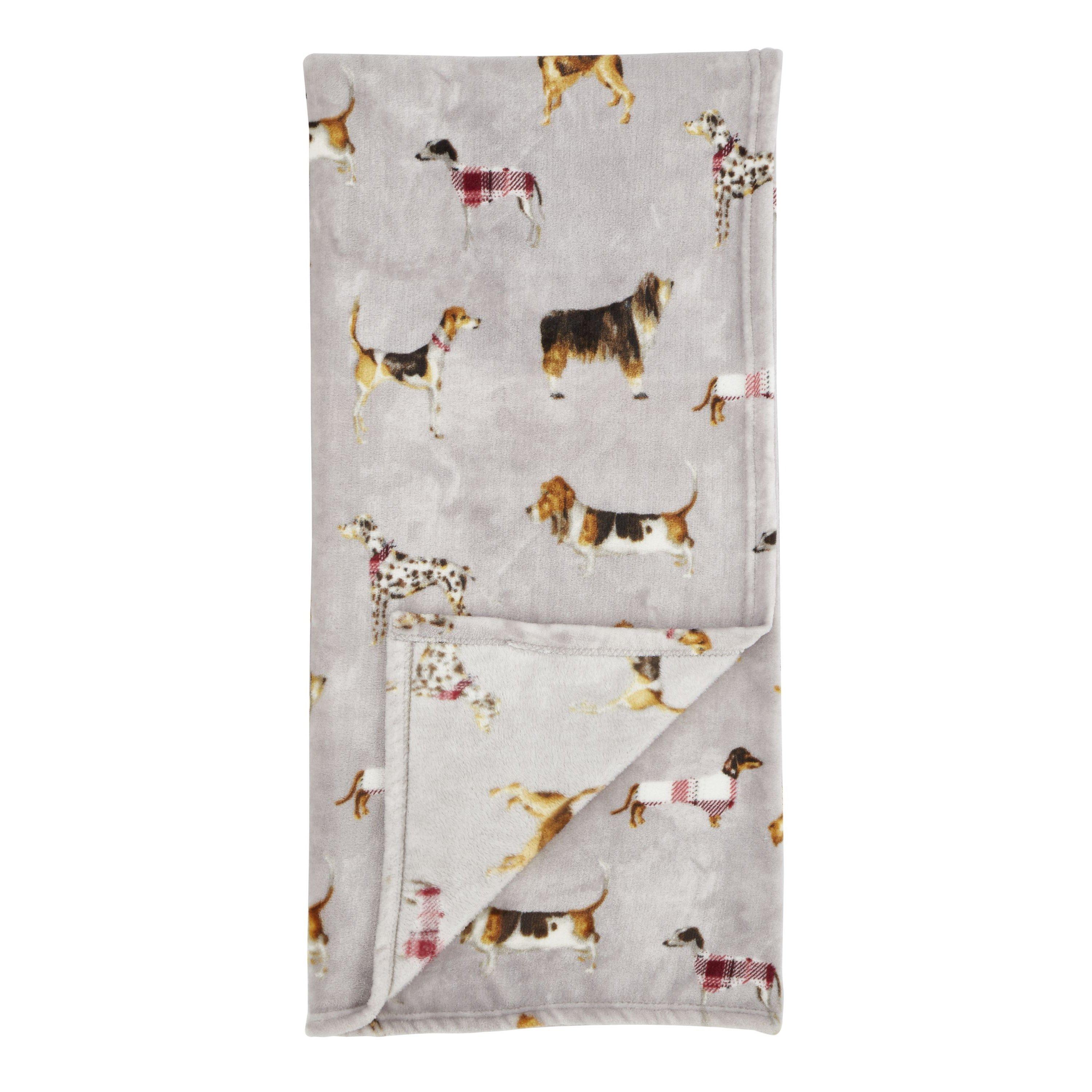 Natural - Catherine Lansfield - Country Dogs Soft Touch Blanket Throw - 5