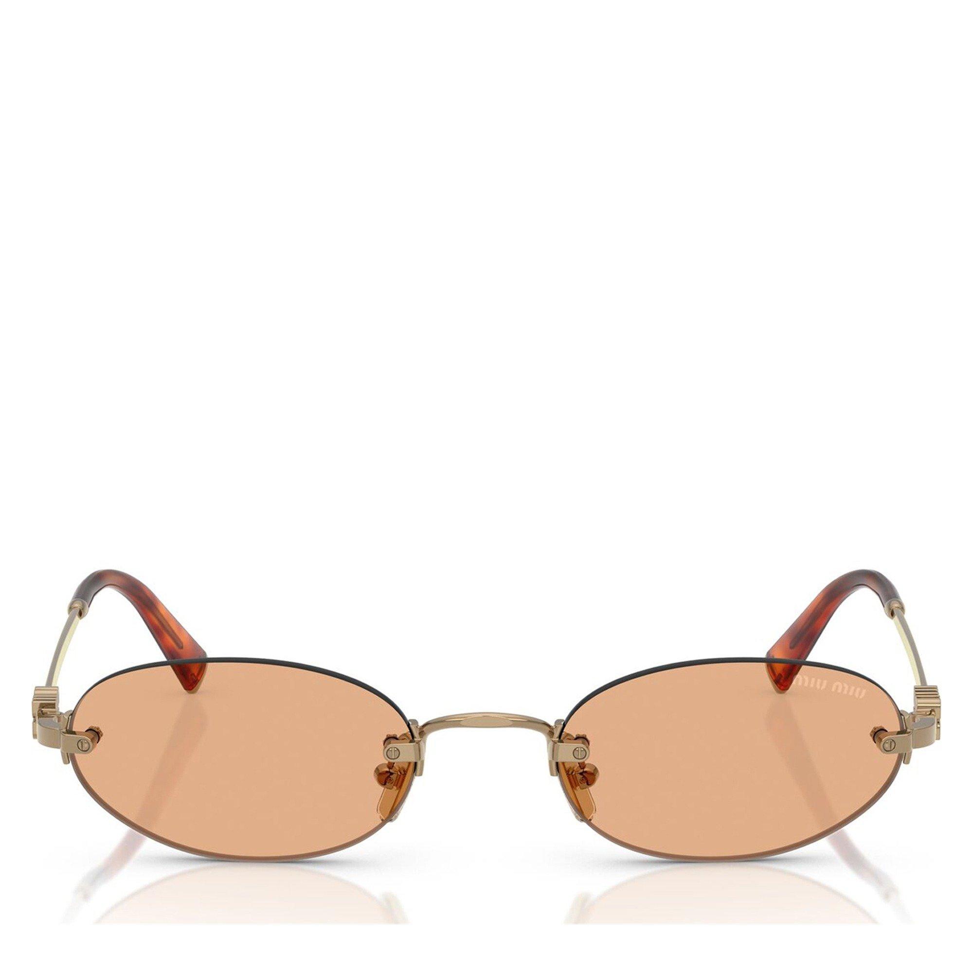 GOLD - Miu Miu - MIU MIU RIMLESS ROUND LOGO SG - 2