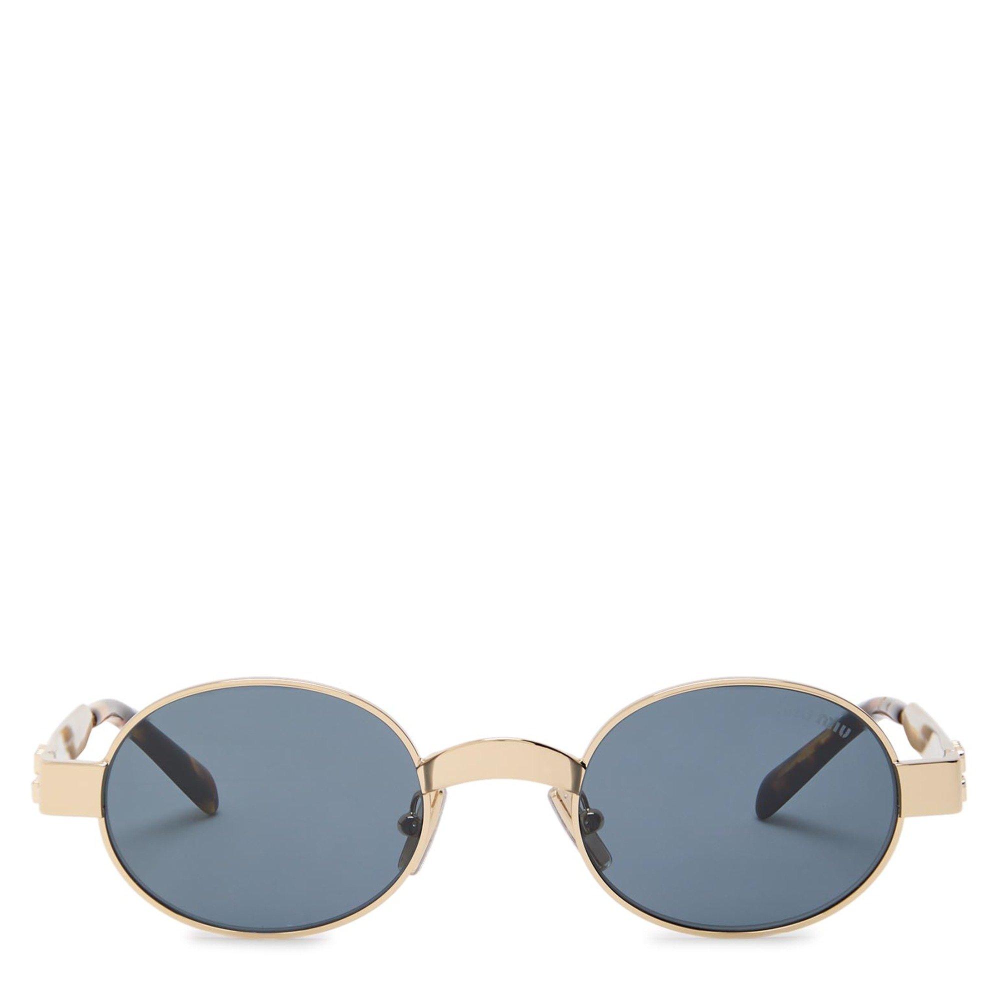 GOLD AND OTHER - Miu Miu - Women's Metal Round Sunglasses - 2