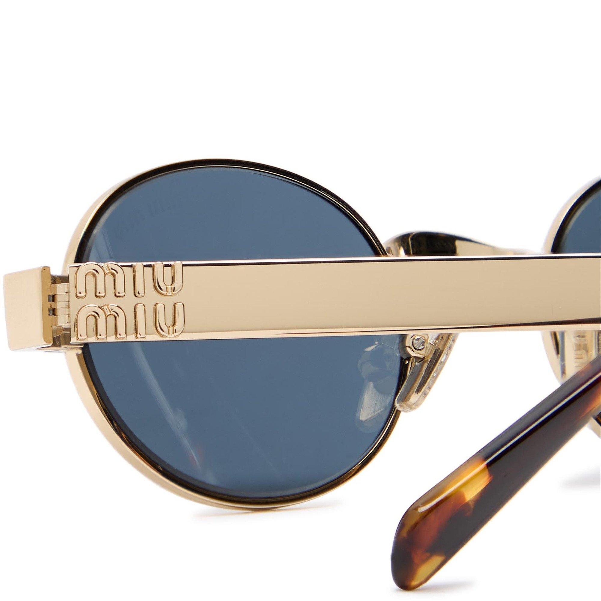 GOLD AND OTHER - Miu Miu - Women's Metal Round Sunglasses - 3