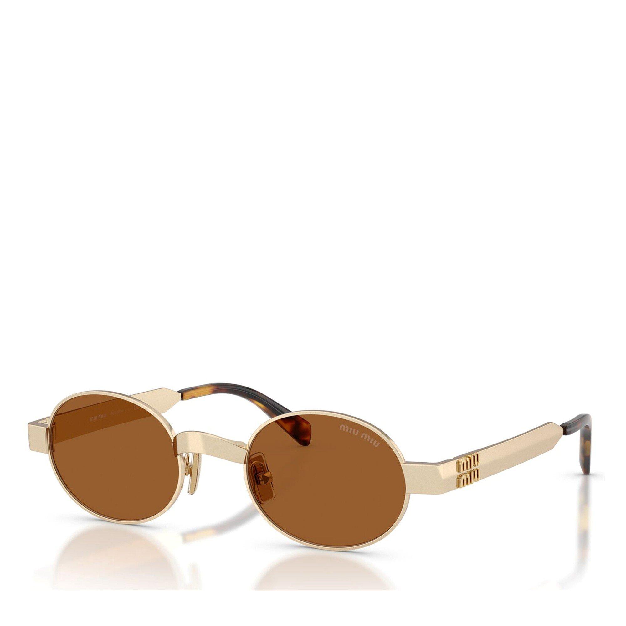 GOLD - Miu Miu - MIU MIU ROUND METAL SG