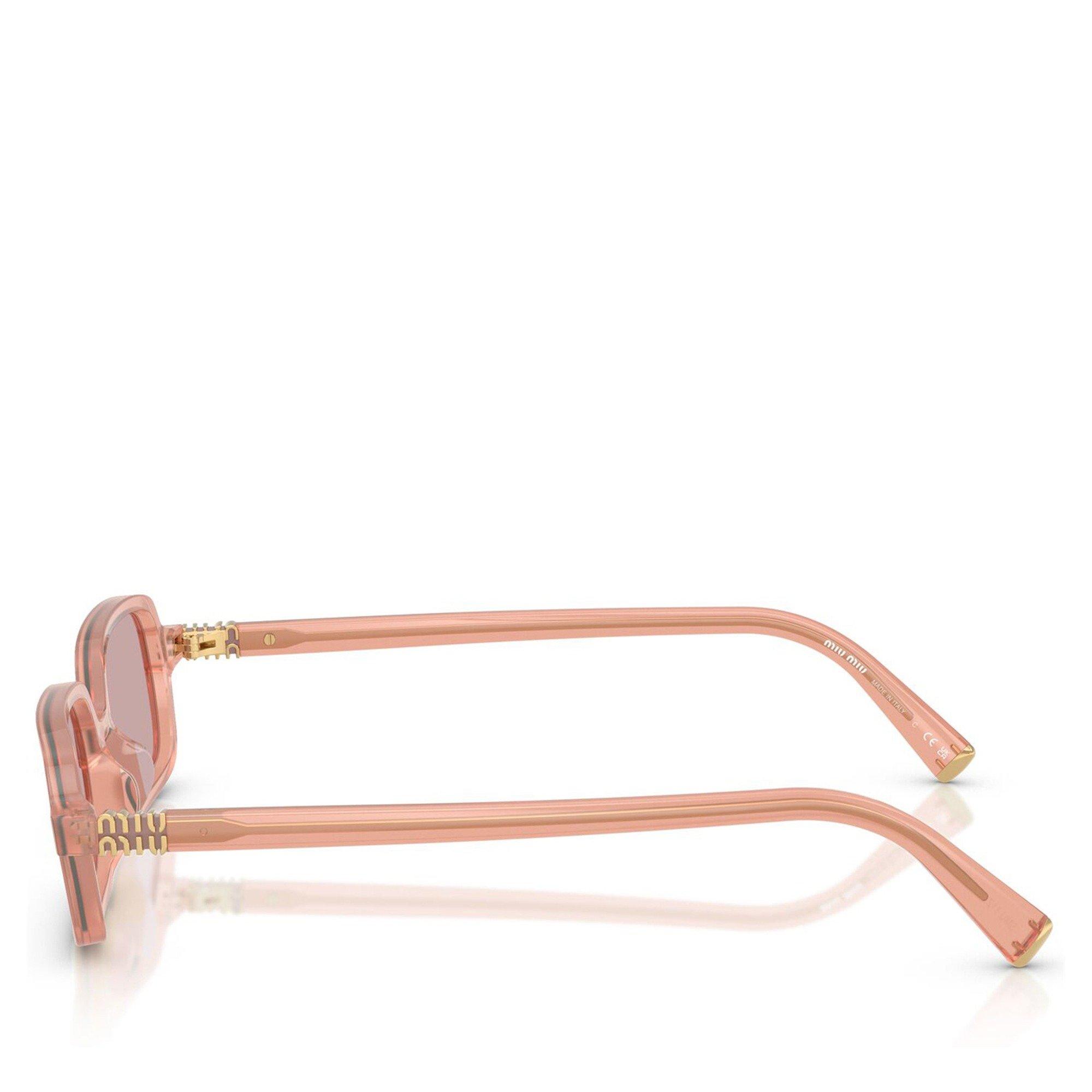 PINK - Miu Miu - Women's Regard Acetate Rectangle Sunglasses - 3